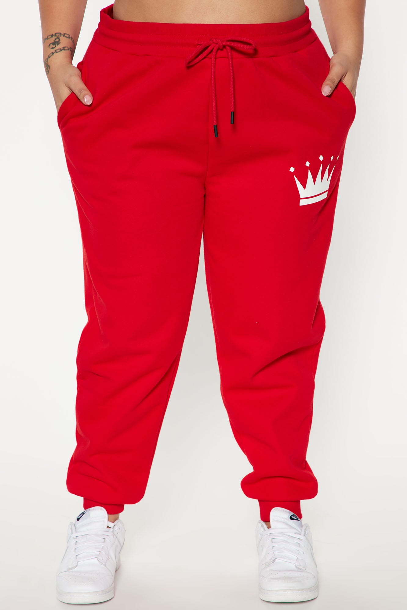Family Goals Women's Queen Jogger - Red - Image 5