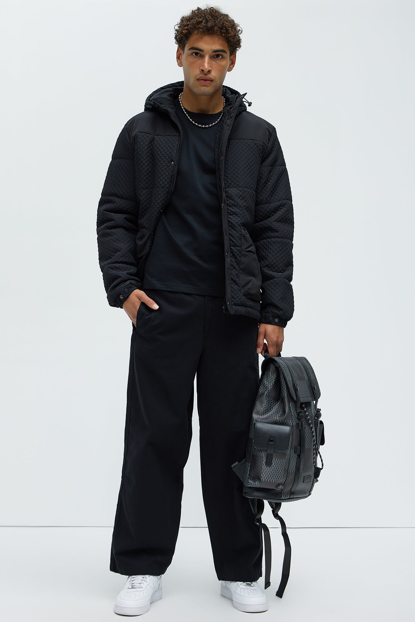 Barkley Belted Baggy Pants - Black - Image 3