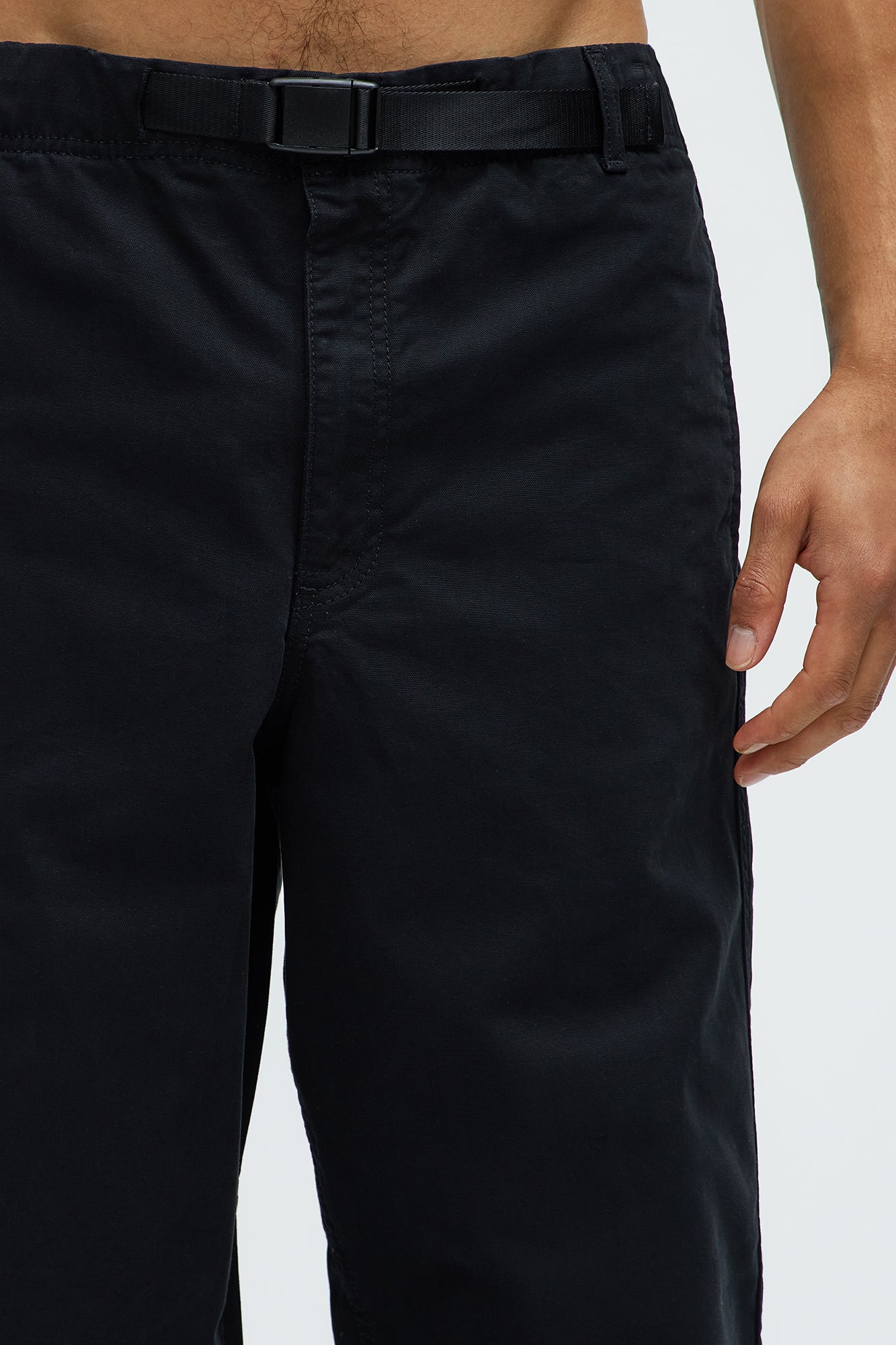 Barkley Belted Baggy Pants - Black - Image 4