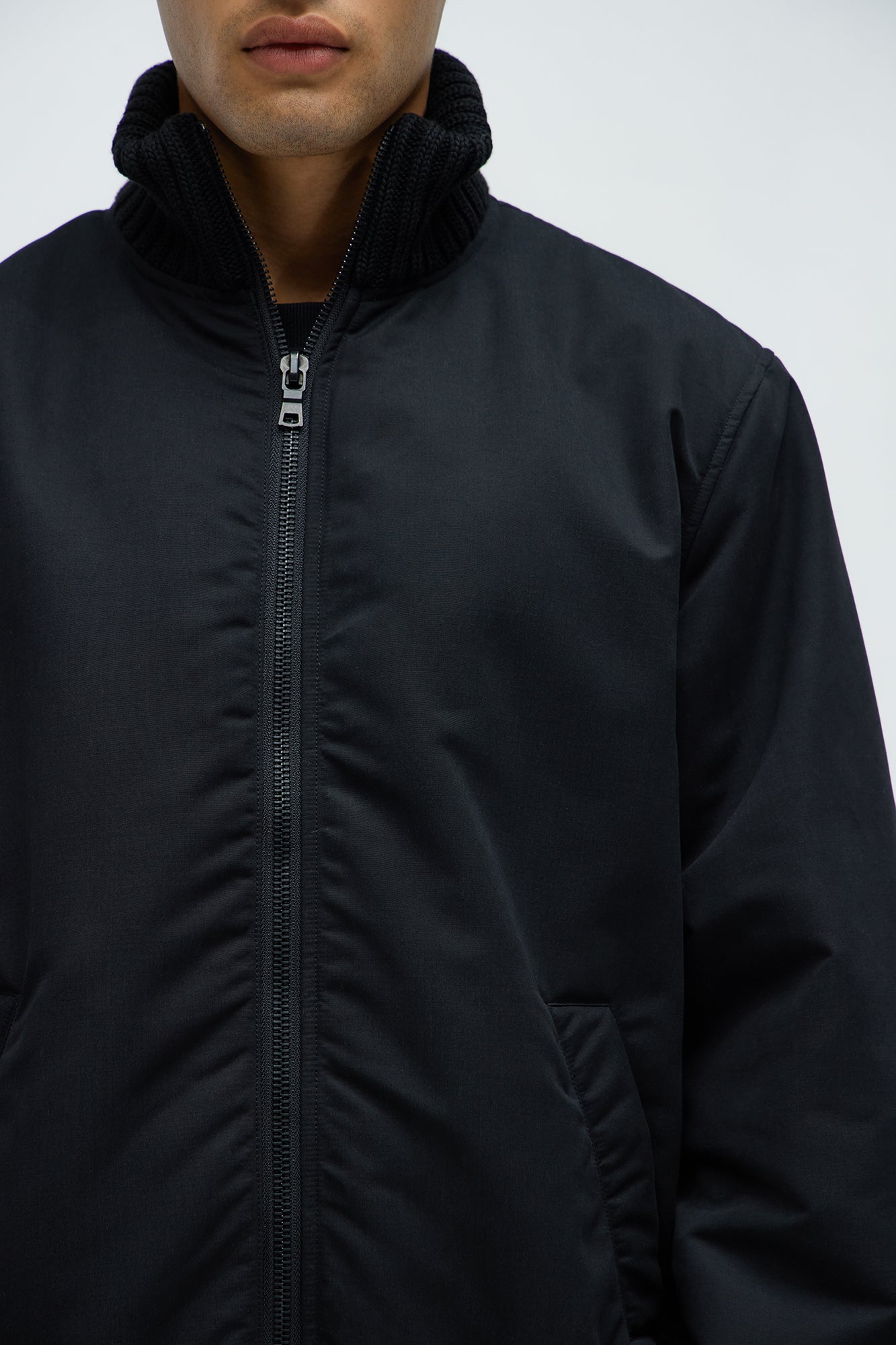 Back To U Bomber Jacket - Black - Image 3