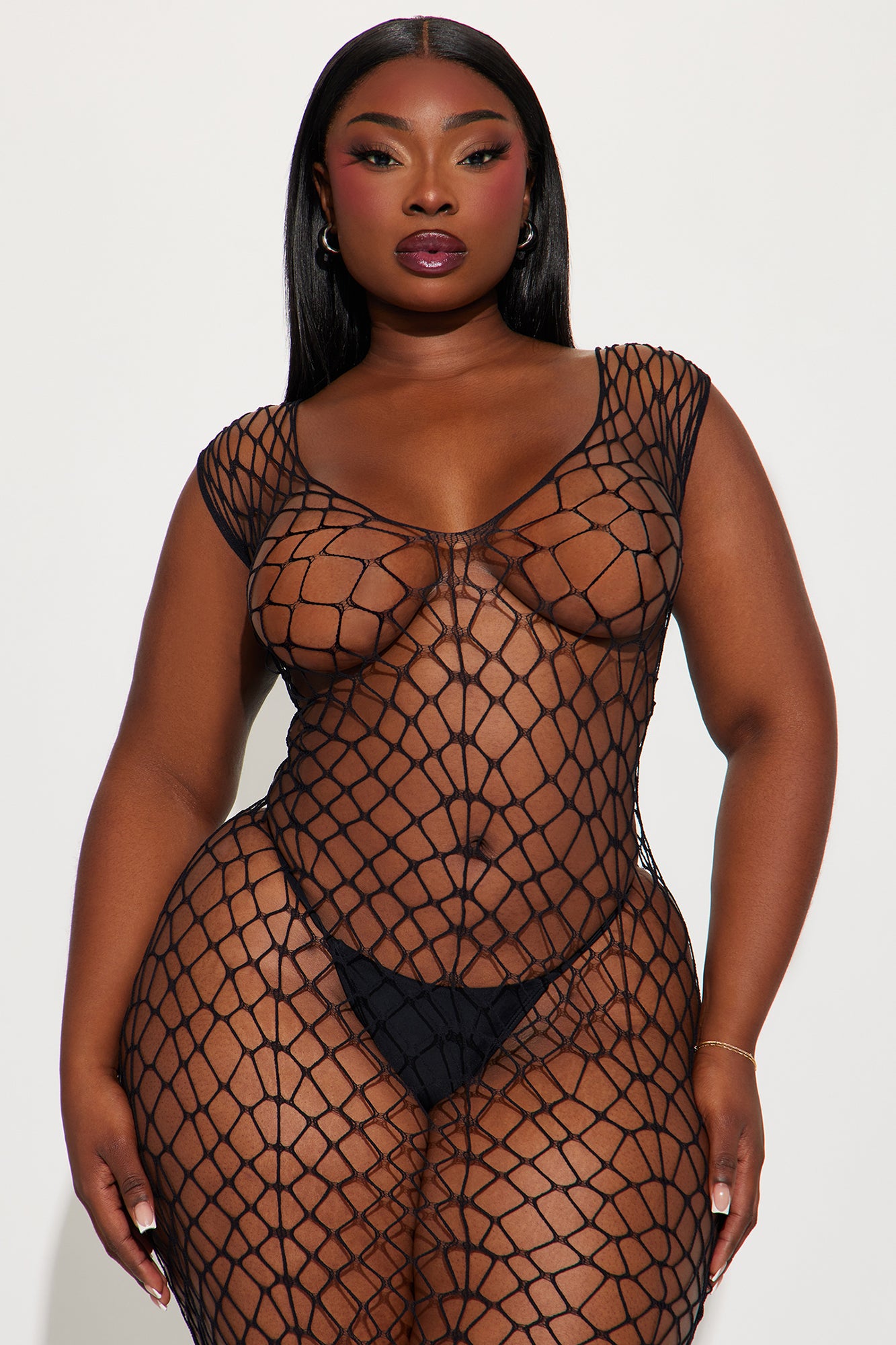 A Little Lovin' Bodystocking Dress - Black - Image 5