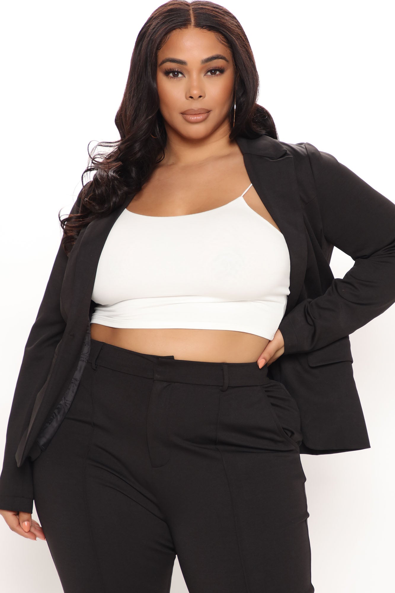 Business Per Usual Blazer Pant Set - Black - Image 6