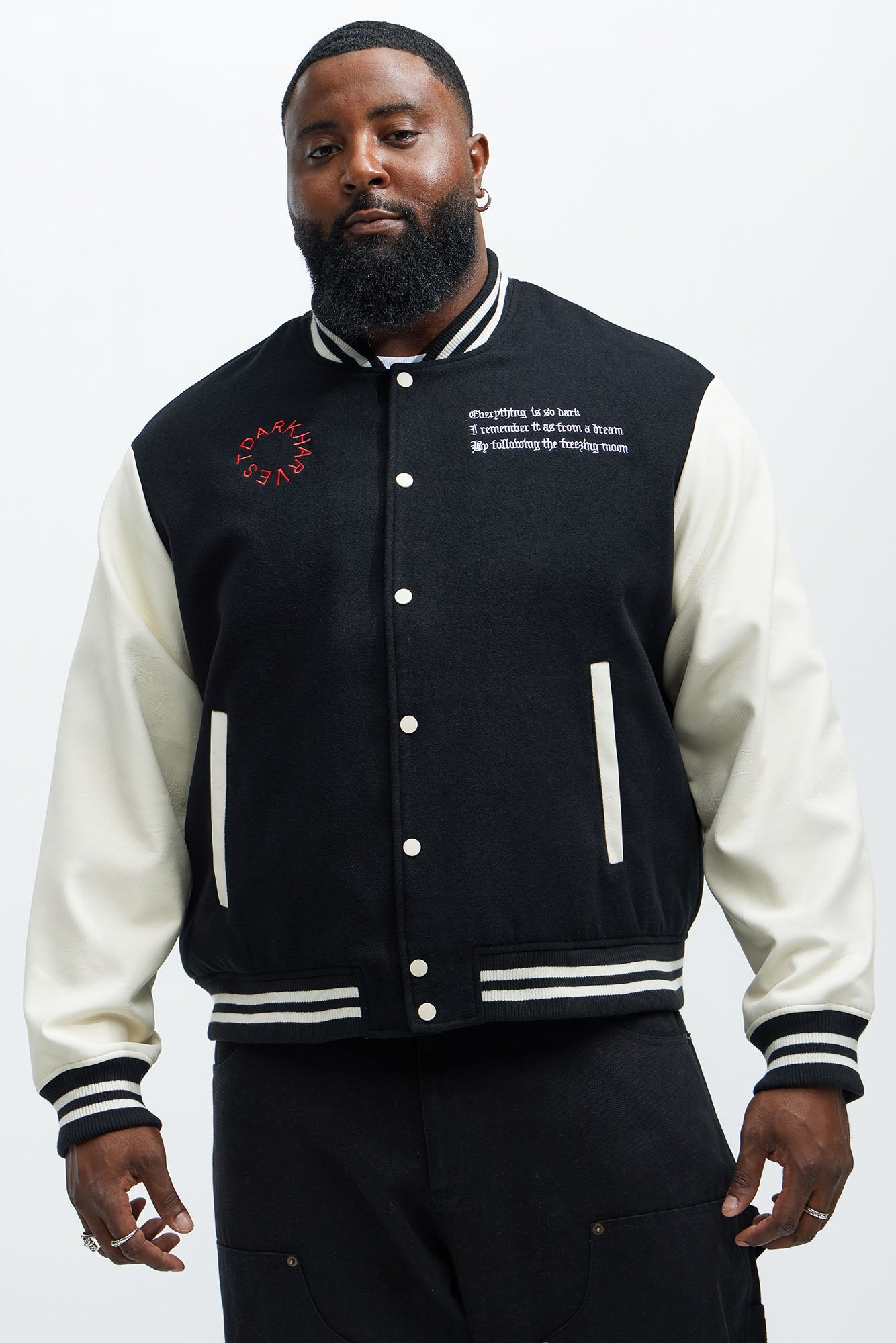 Dark Harvest Varsity Jacket - Black - Image 8