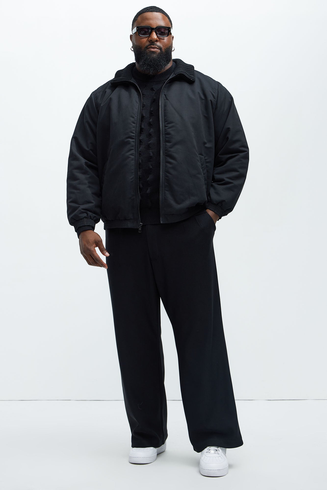 Back To U Bomber Jacket - Black - Image 6