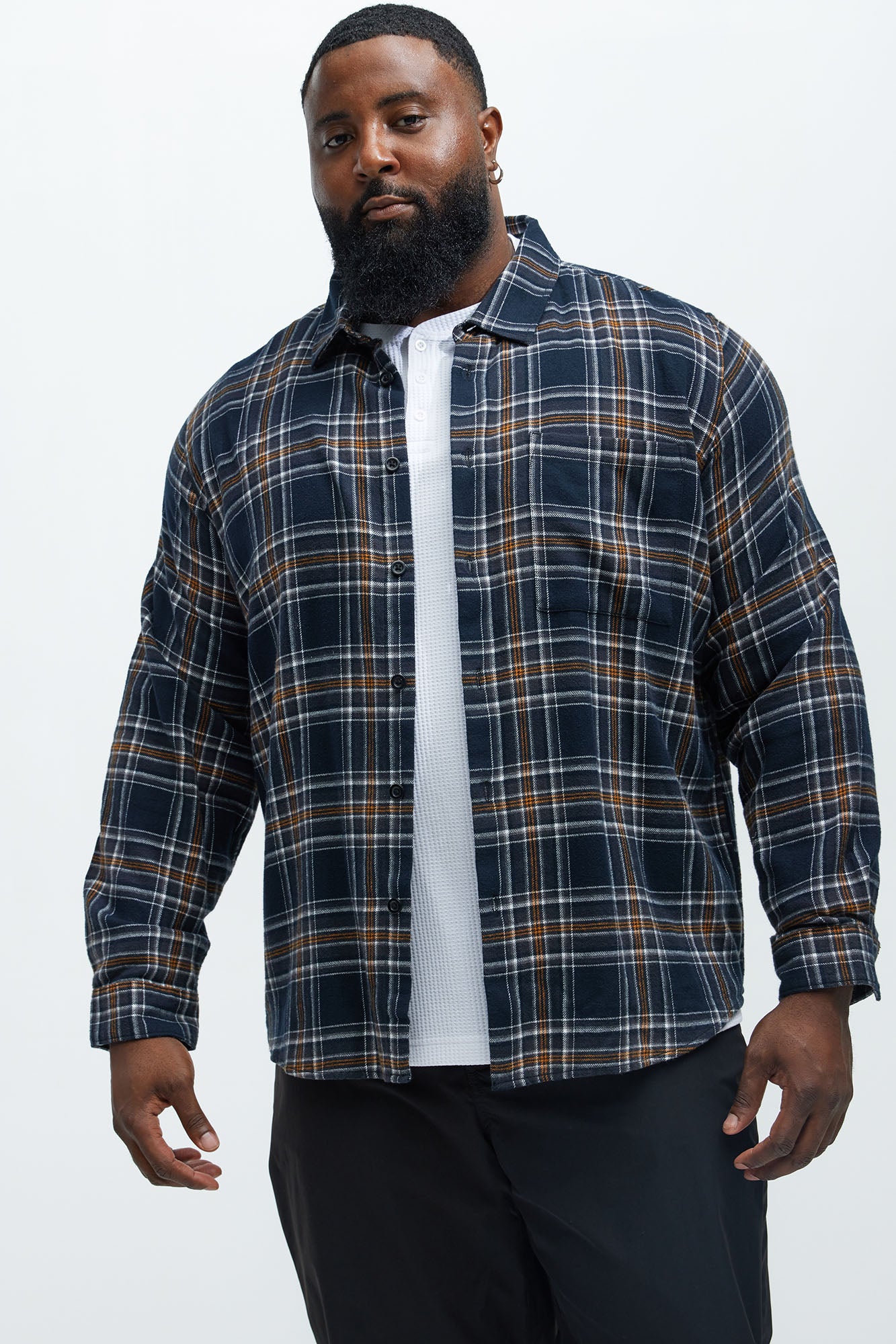 Mansen Flannel Shirt - Black/combo - Image 5