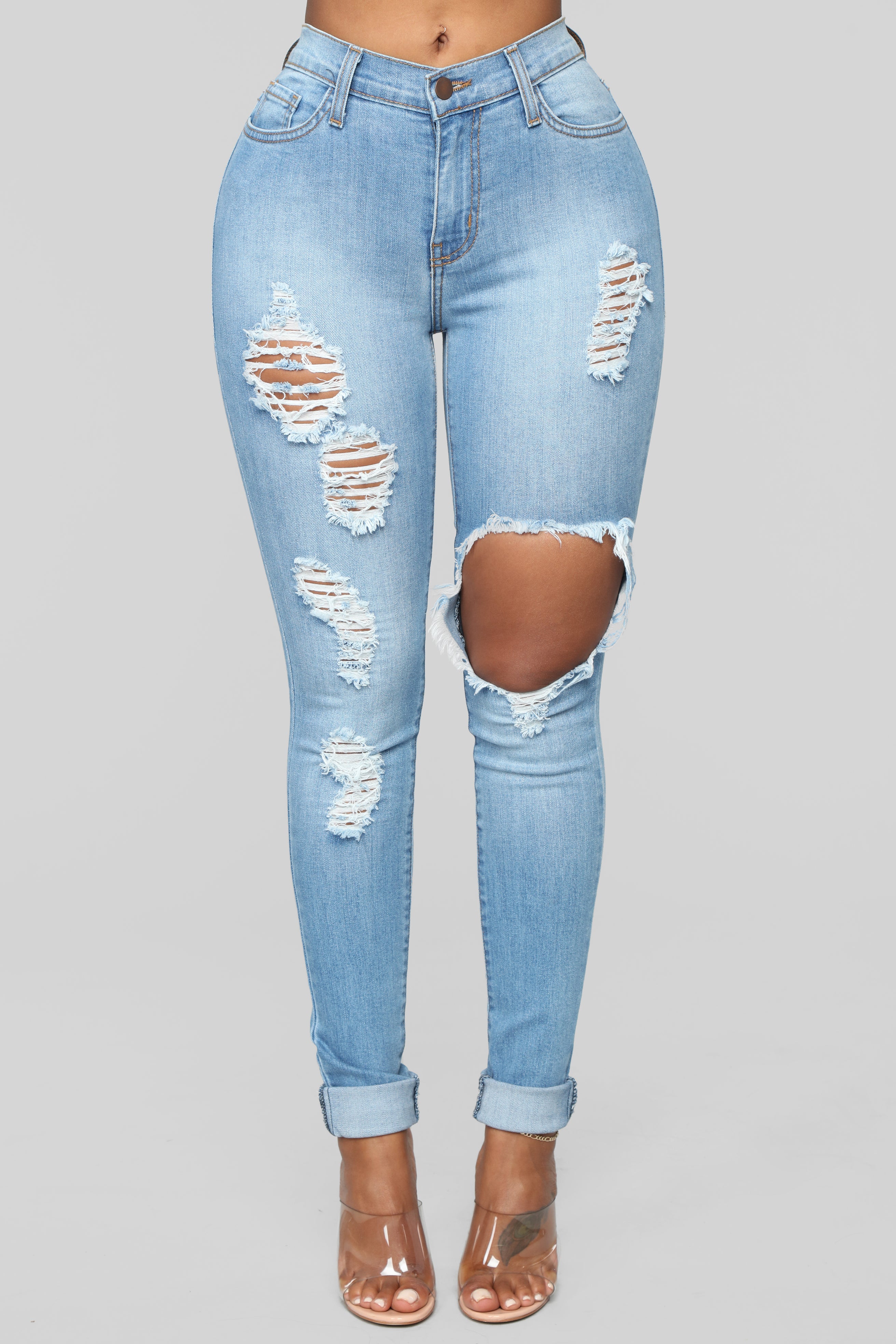 Glistening Jeans - Medium Wash - Image 11
