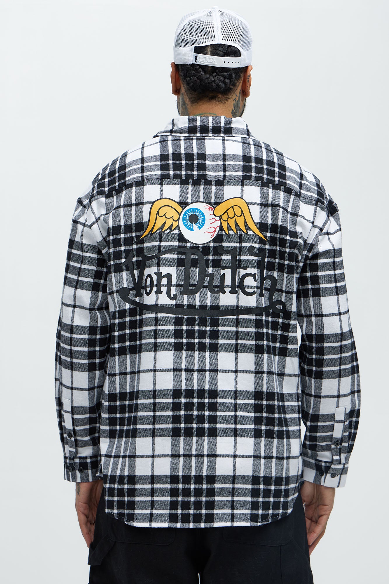 Von Dutch Eyeball Flannel - Black/combo - Image 3
