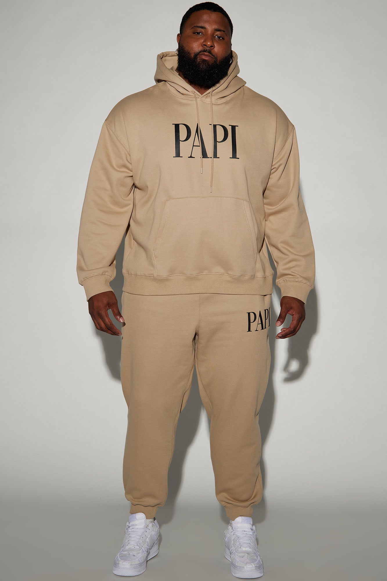 Family Goals Papi Hoodie - Taupe - Image 6