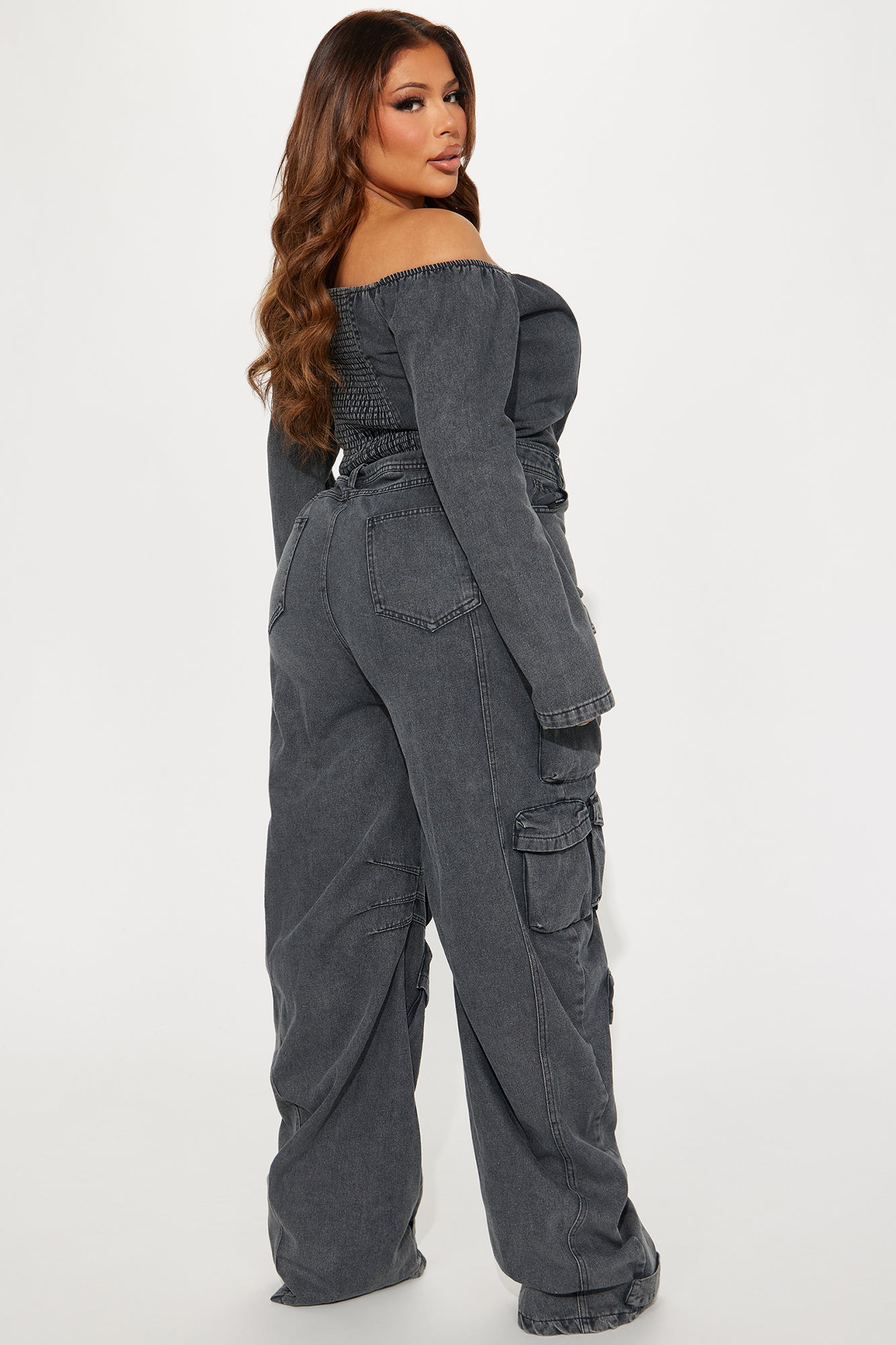 Feels Like This Denim Jumpsuit  - Black Wash - Image 7