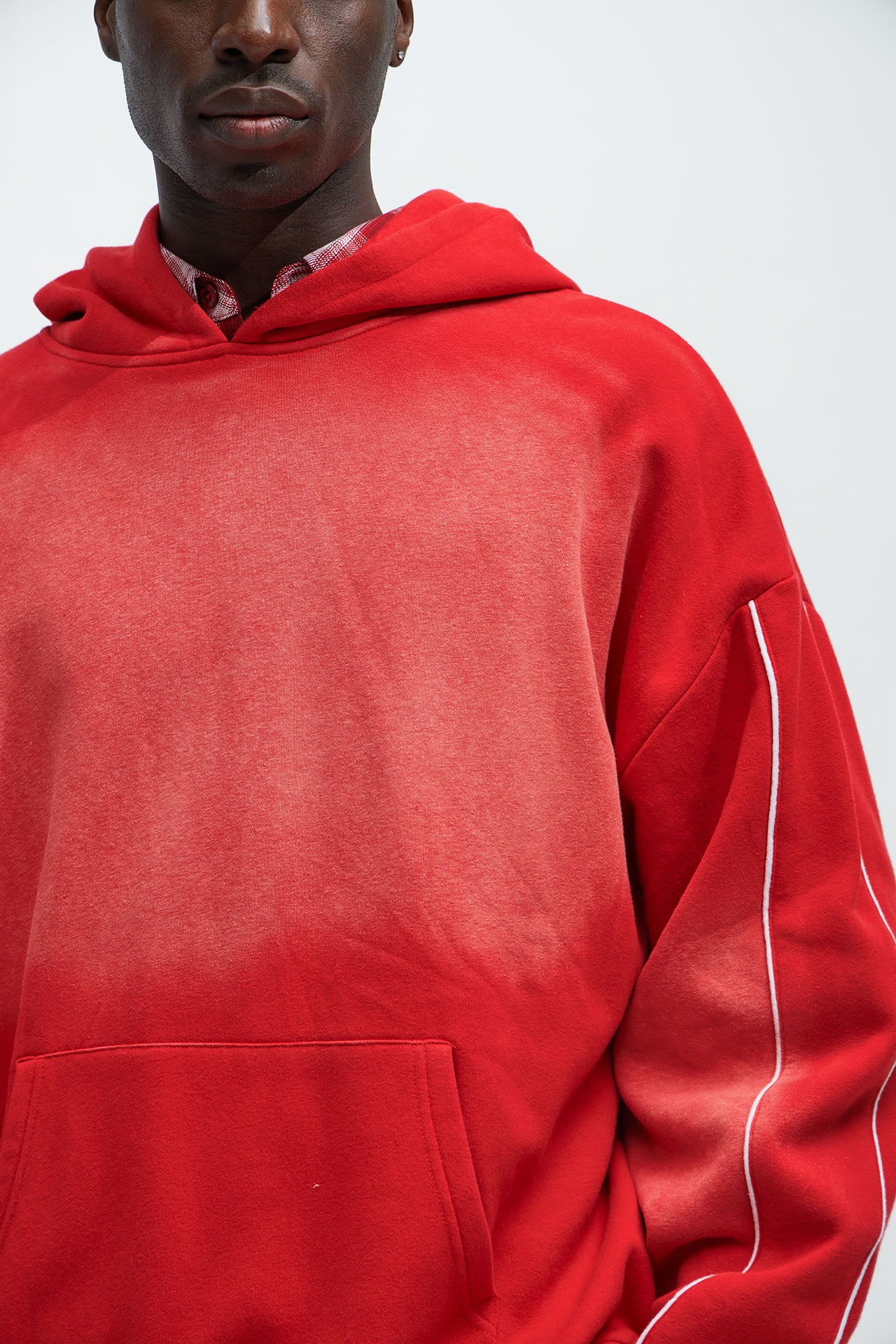 Tyson Just Go With It Oversized Hoodie - Red - Image 3