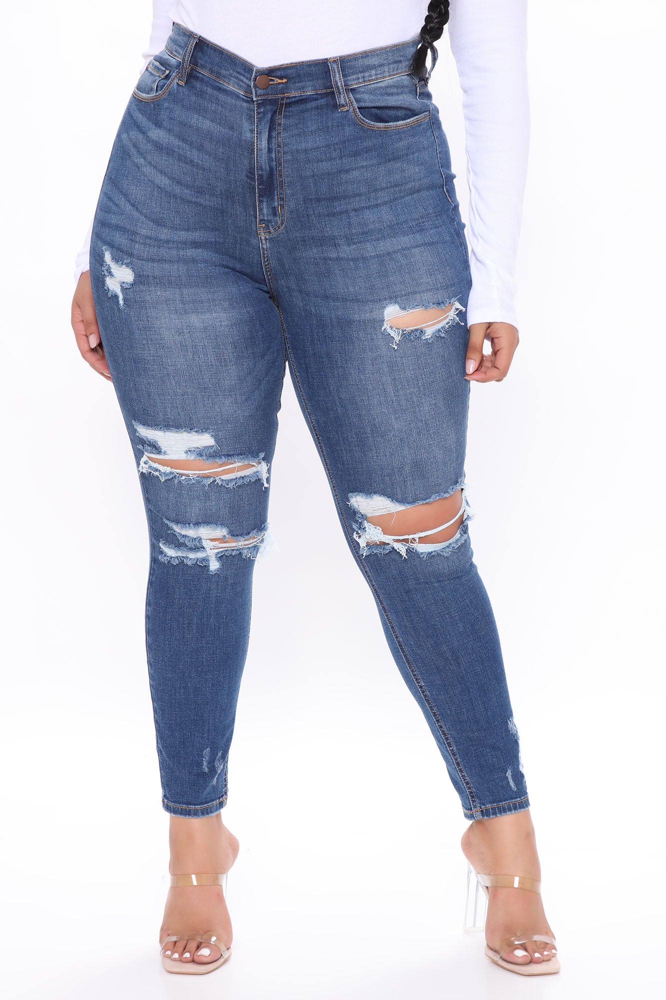 Don't Believe It Skinny Jeans - Dark Denim - Image 18