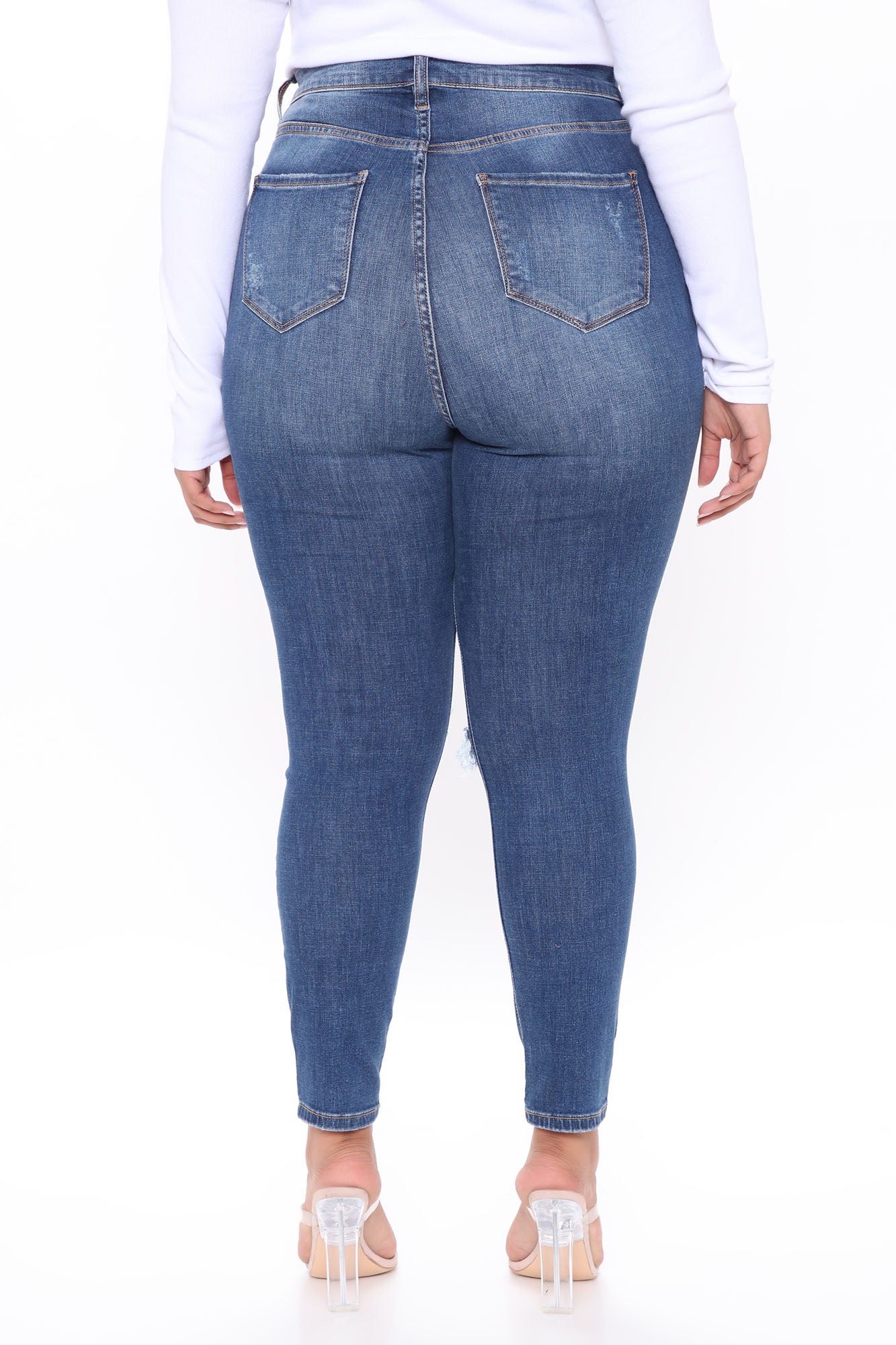 Don't Believe It Skinny Jeans - Dark Denim - Image 19
