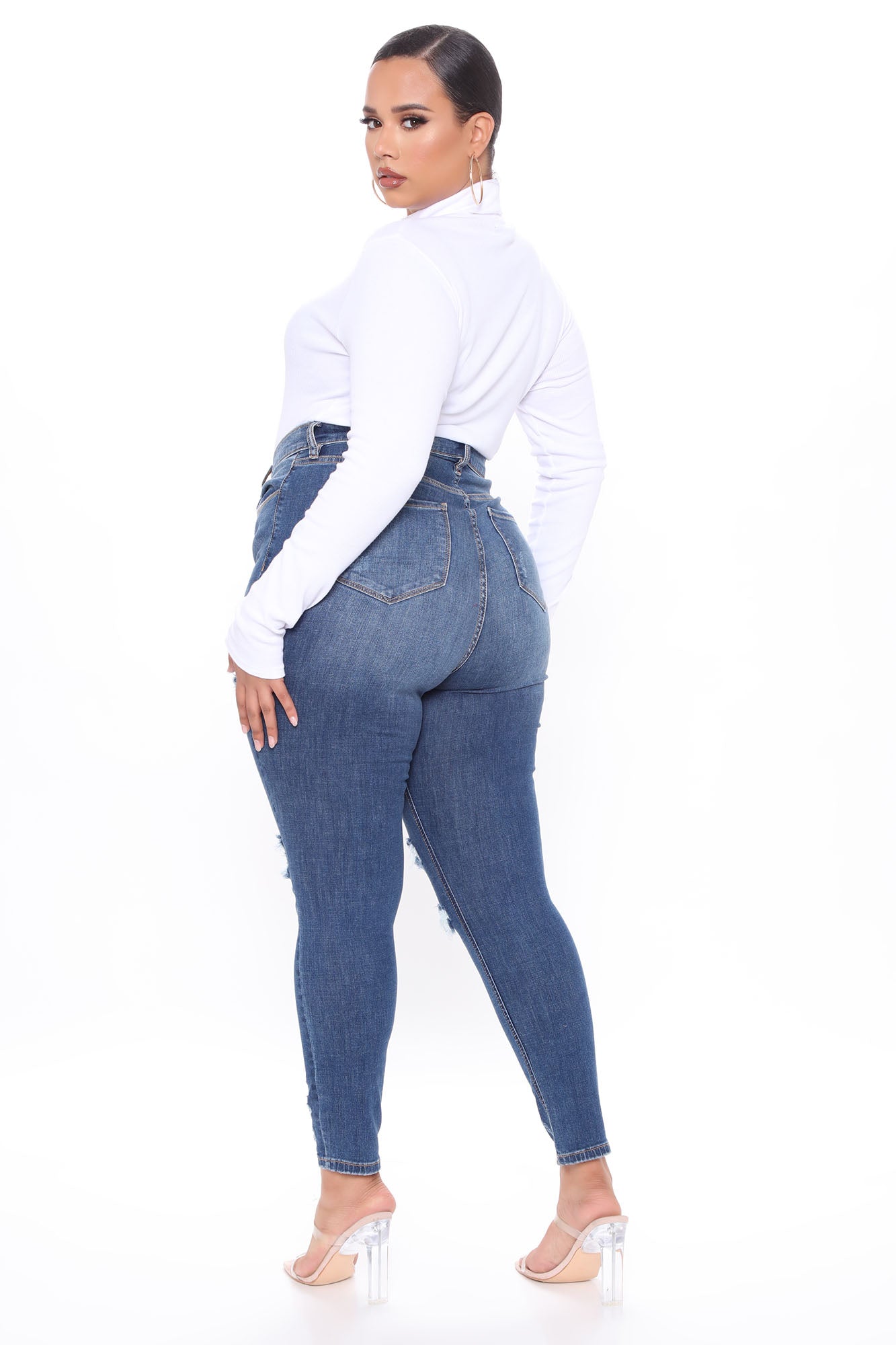 Don't Believe It Skinny Jeans - Dark Denim - Image 20