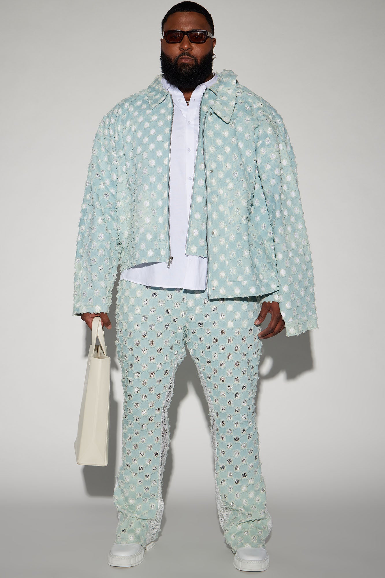 Bravo Cropped Jacket - Light Blue - Image 6