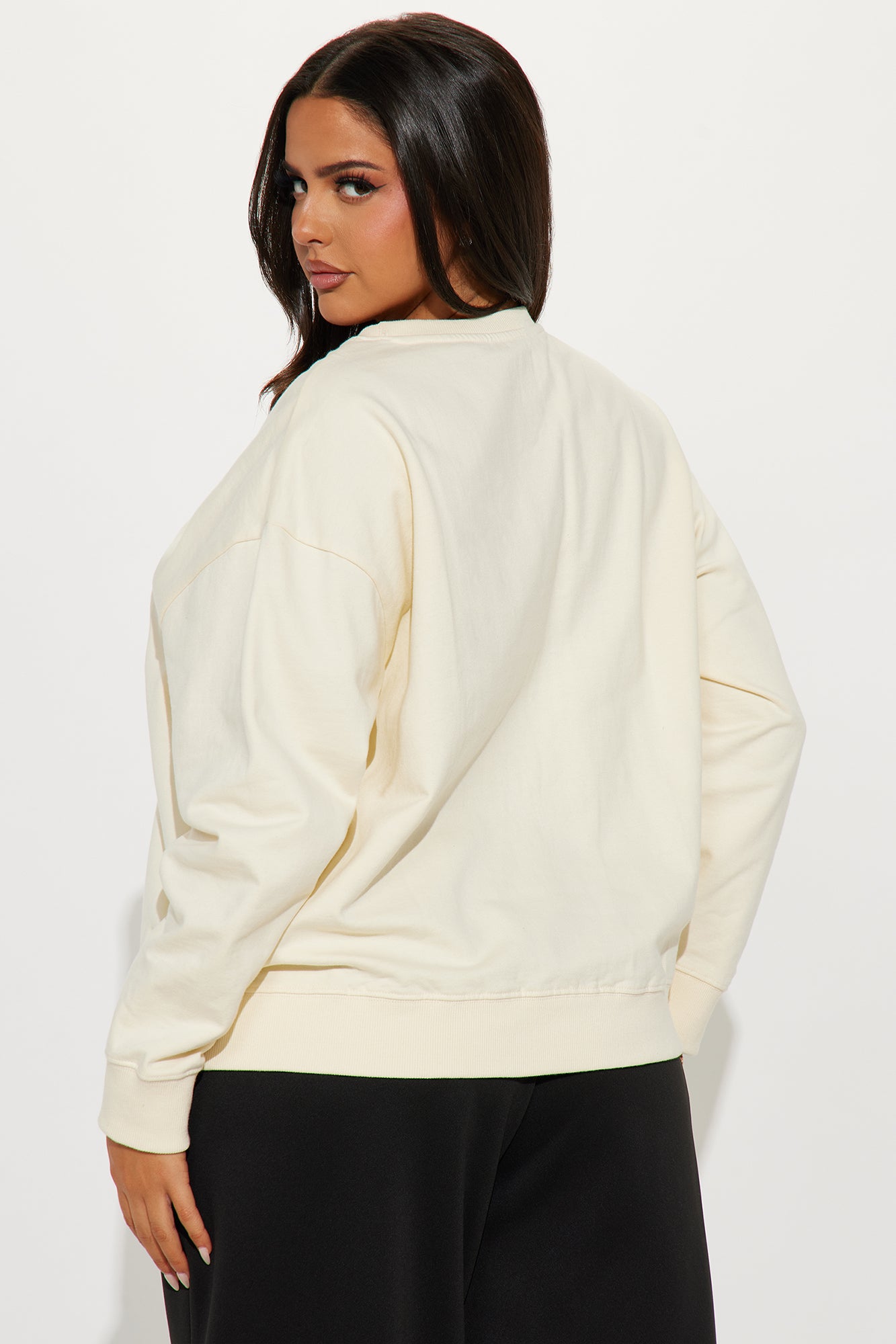 Harvard Crew Neck Sweatshirt - Off White - Image 7