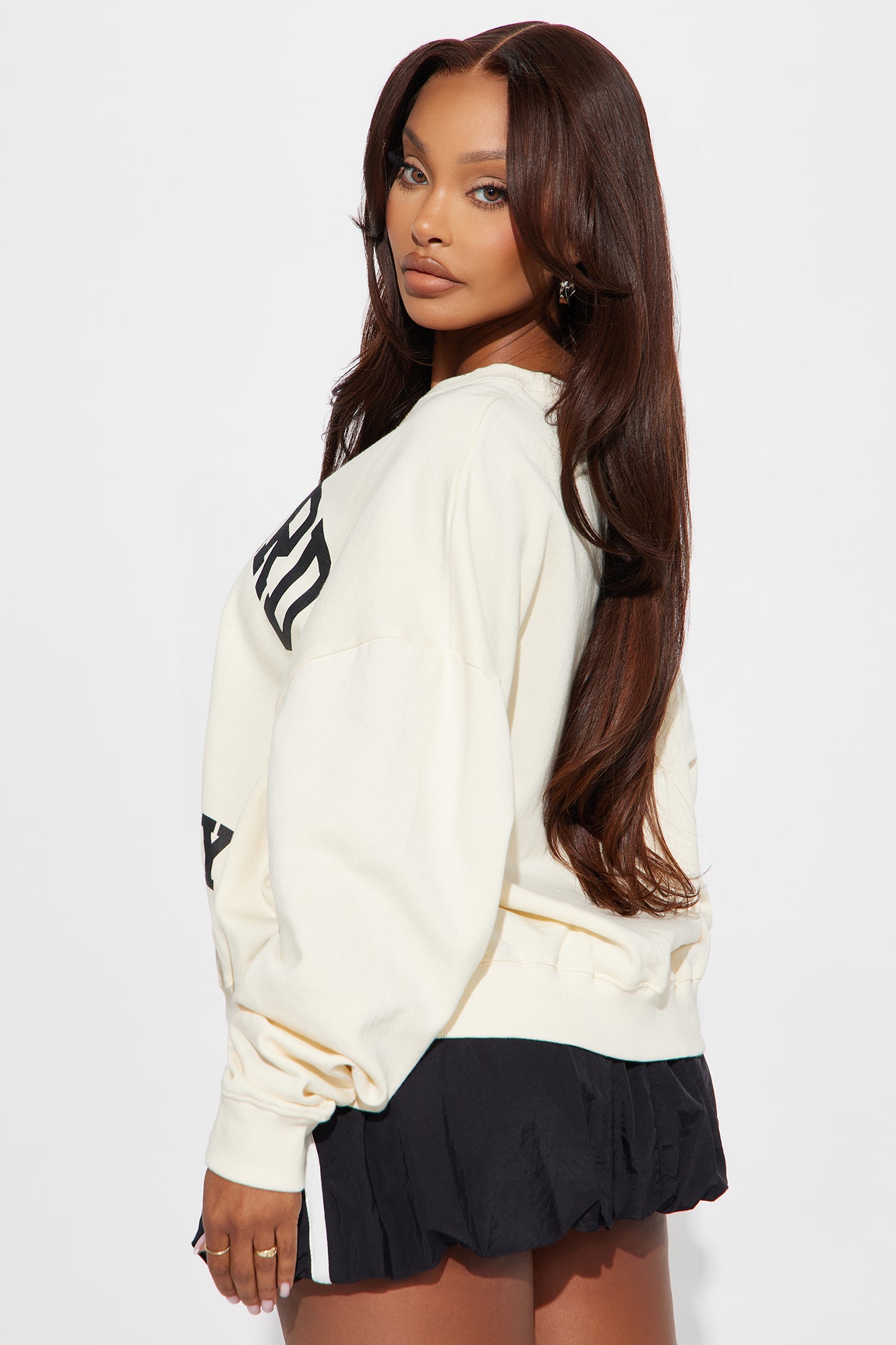 Harvard Crew Neck Sweatshirt - Off White - Image 3