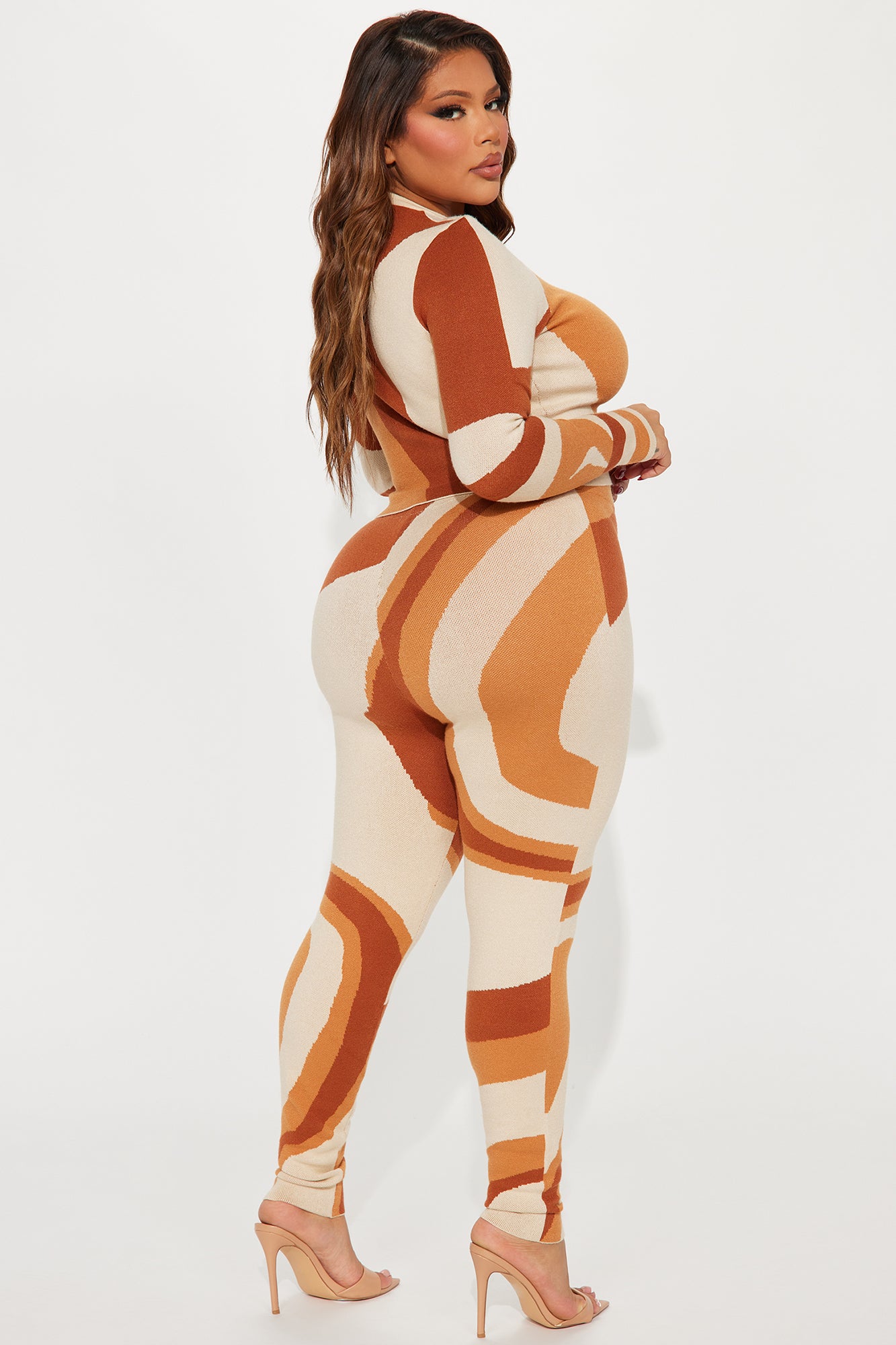 Yazmine Sweater Legging Set - Rust/combo - Image 6