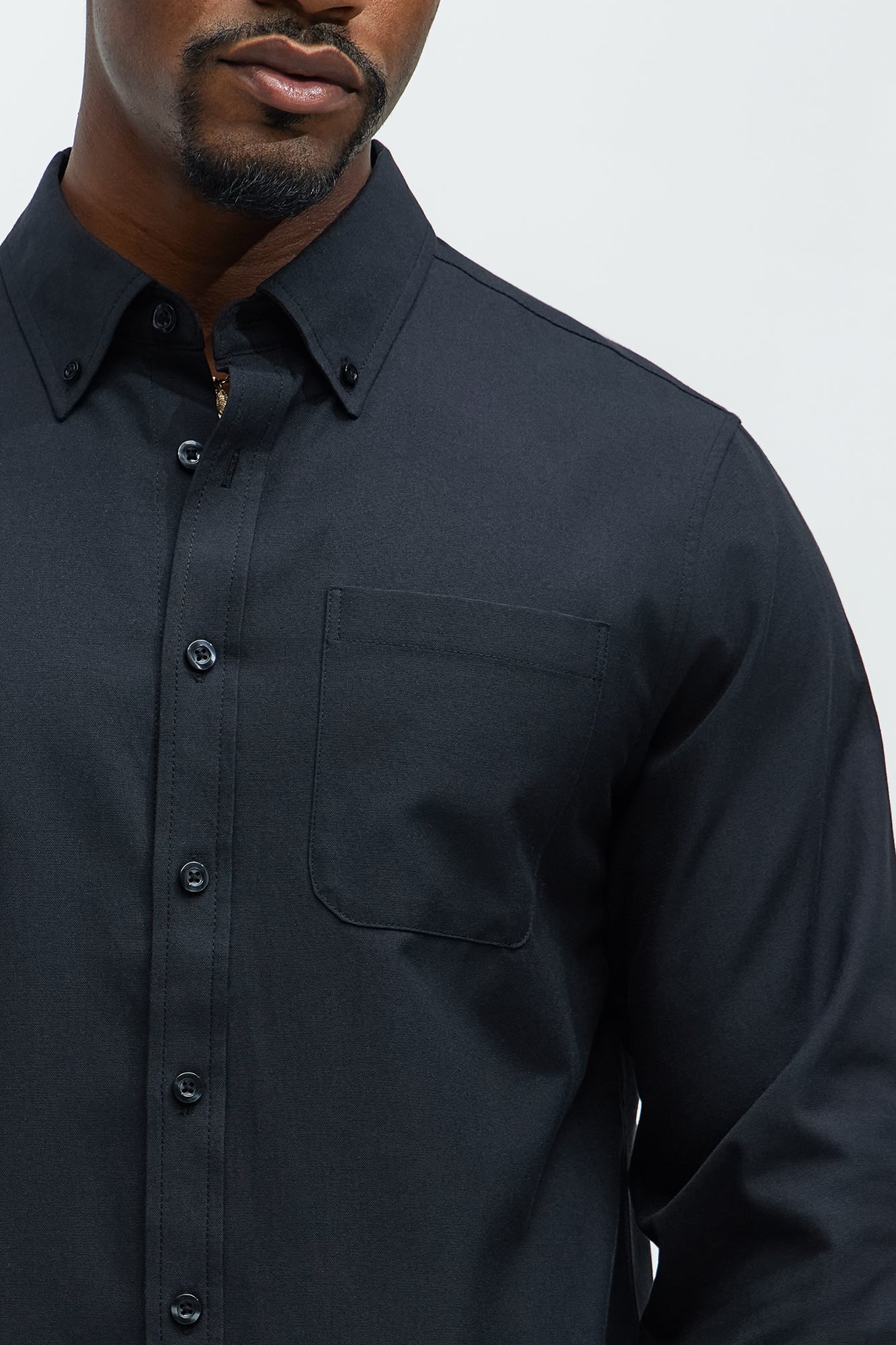 Oxford Classic Shirt - Black - Image 3