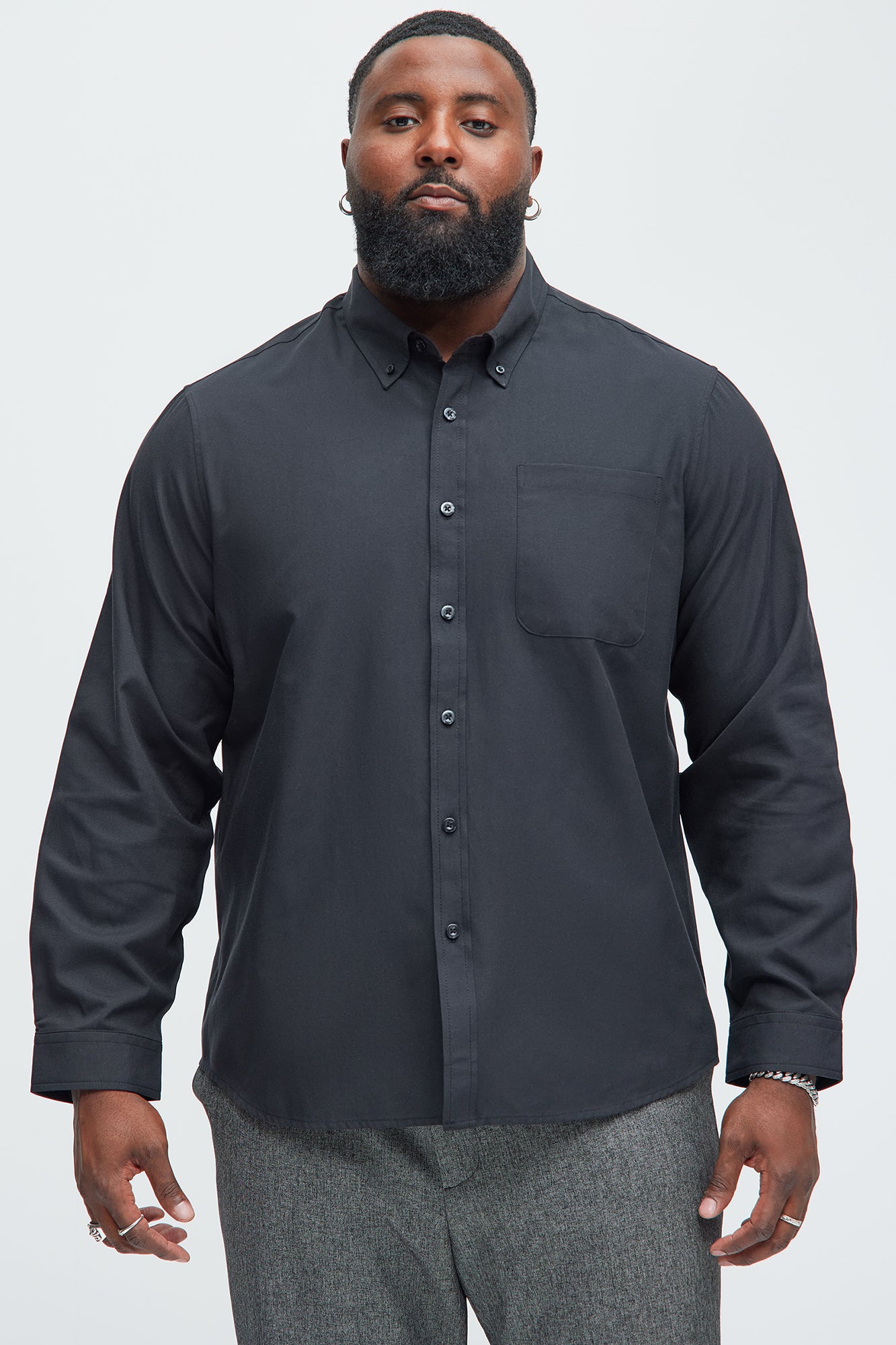 Oxford Classic Shirt - Black - Image 5