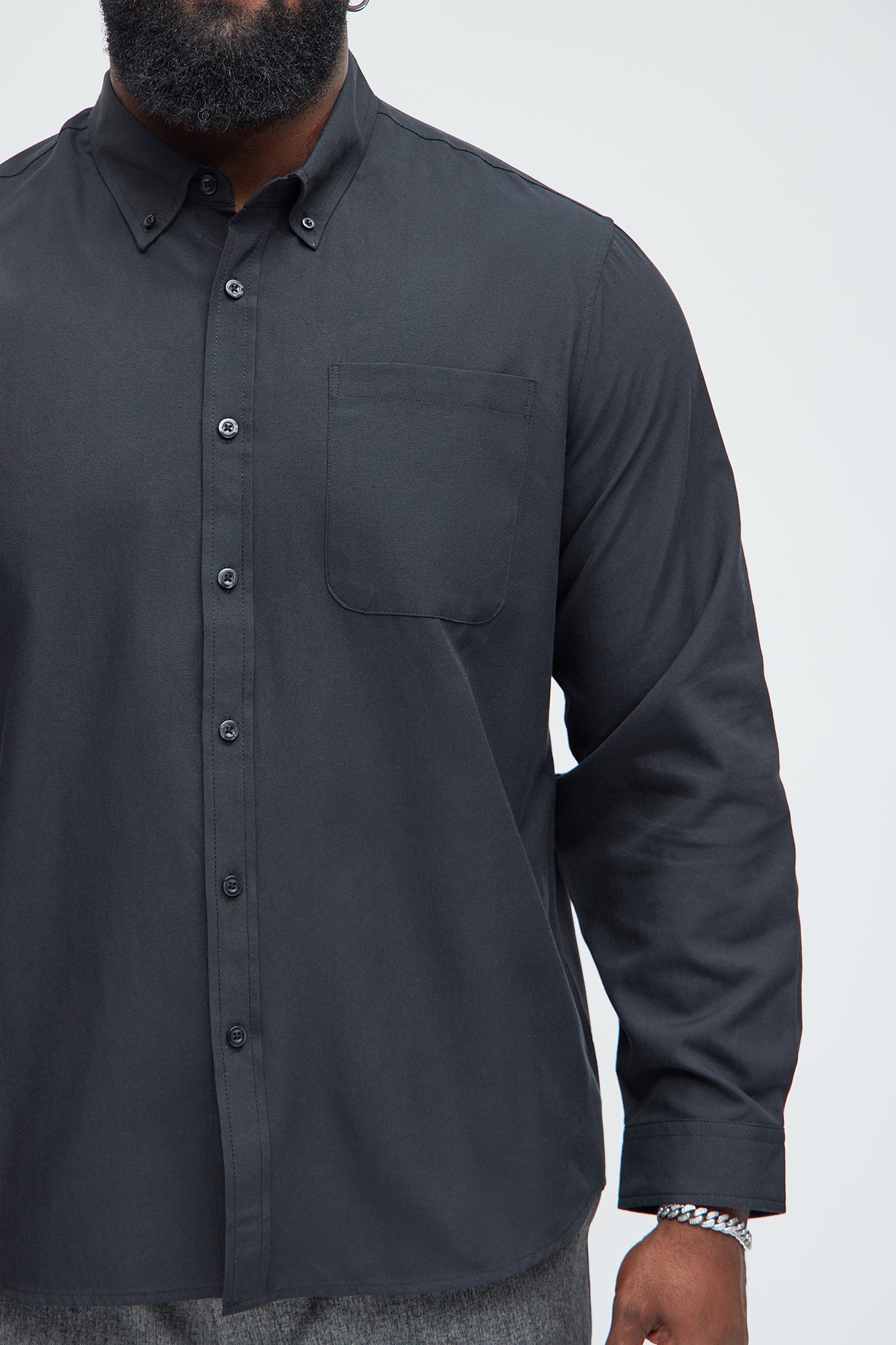 Oxford Classic Shirt - Black - Image 7