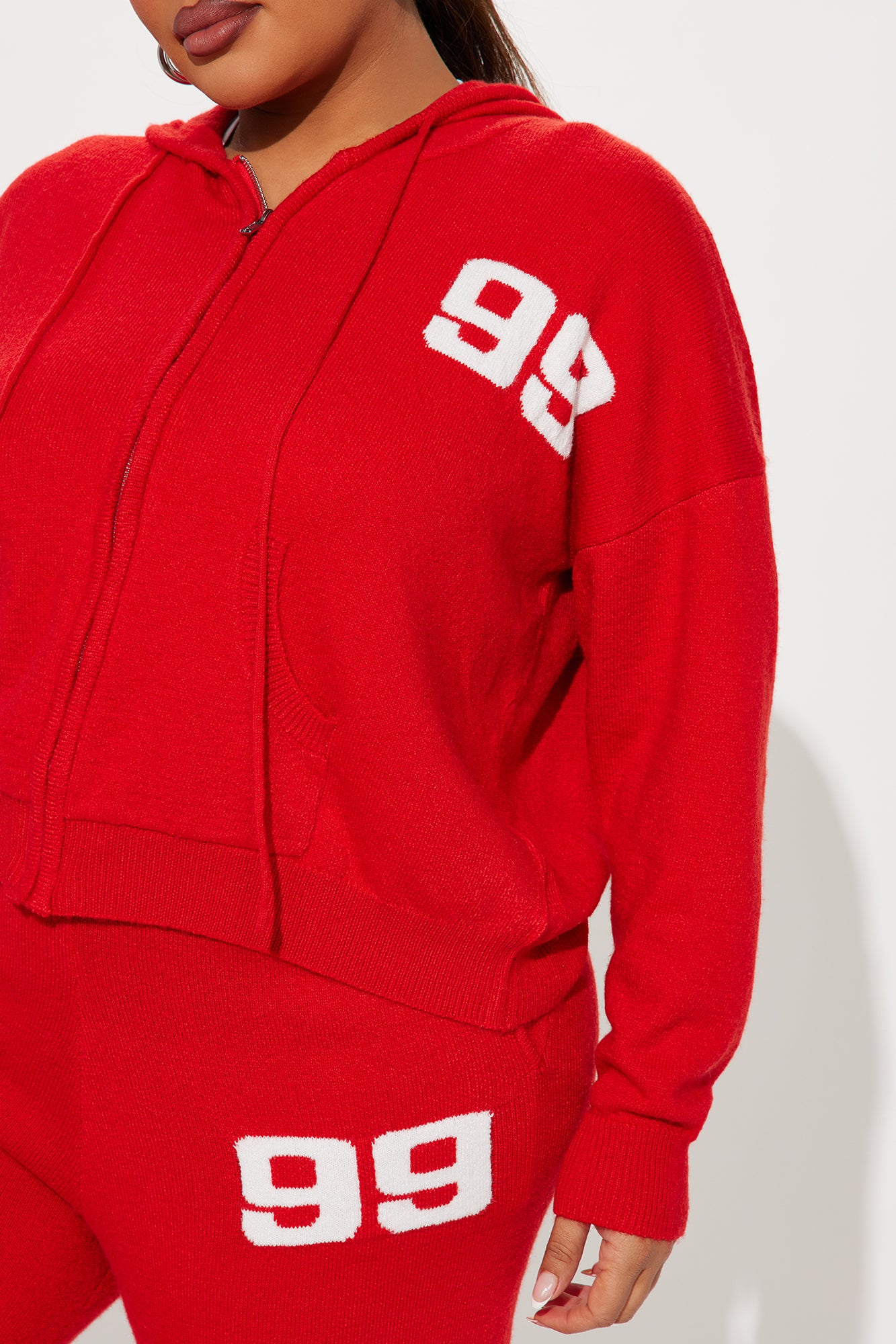 99 Problems Sweater Pant Set - Red - Image 8