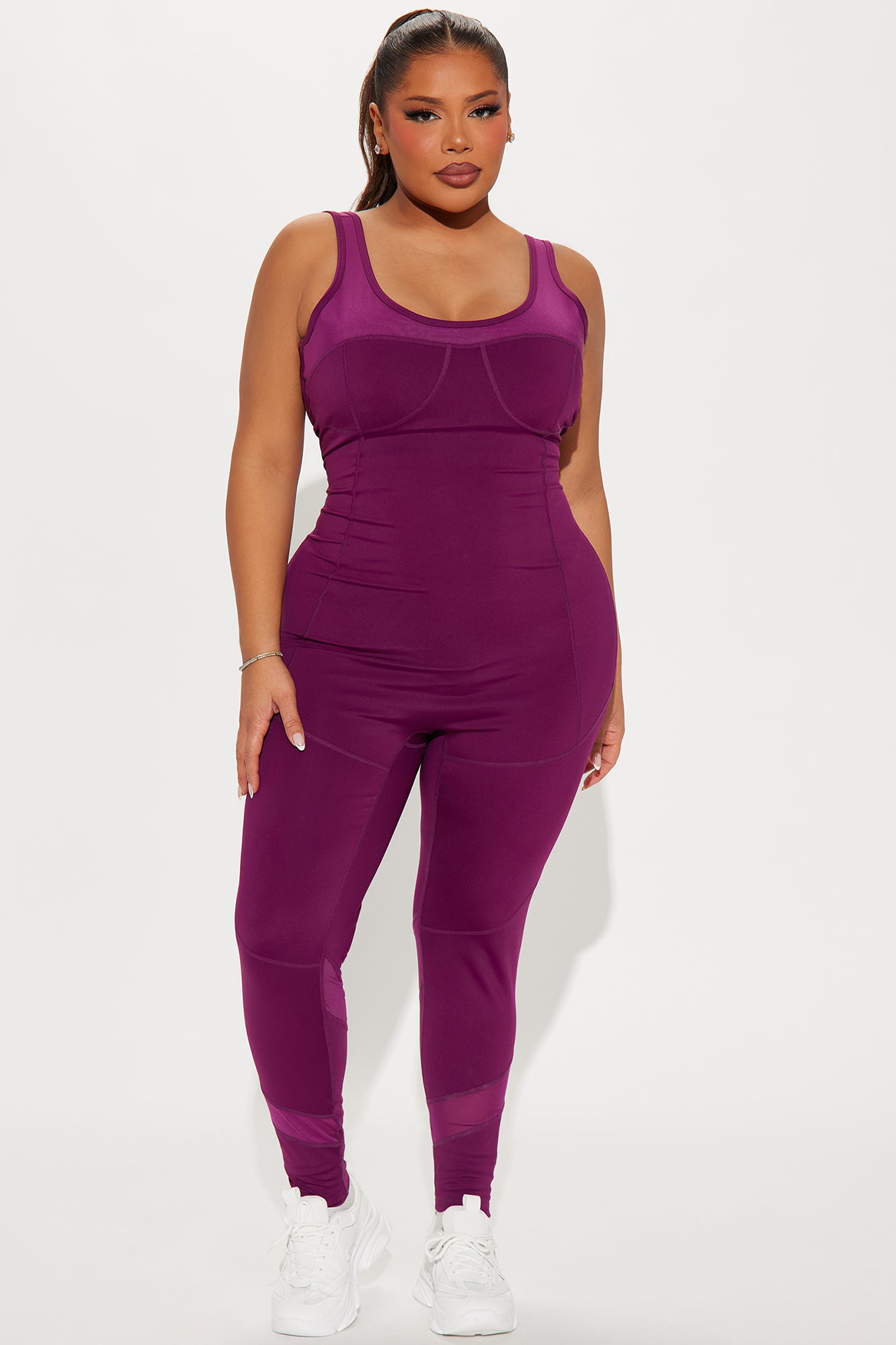 Repeat The Cycle Elevate Active Jumpsuit - Plum - Image 5
