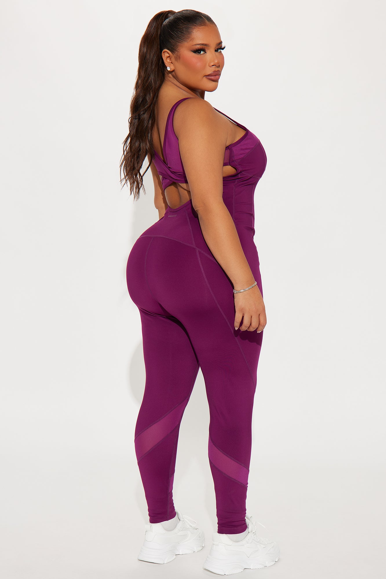 Repeat The Cycle Elevate Active Jumpsuit - Plum - Image 7