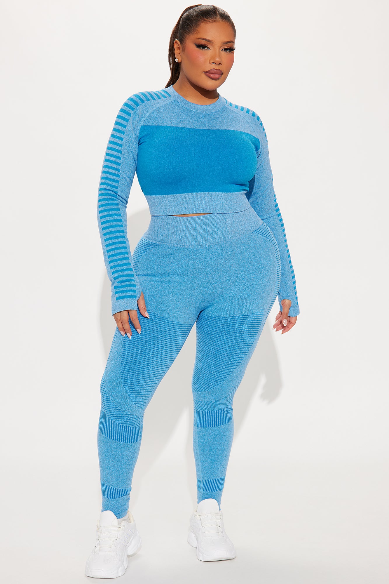 Hot Cycle Infinity Seamless Active Set - CobaltBlue - Image 4