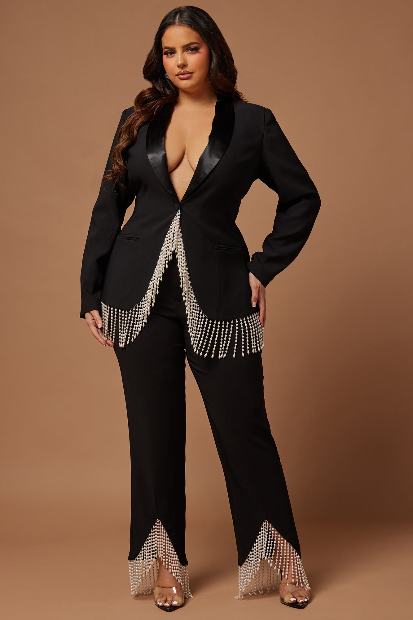 Sadie Pearl Pant - Black - Image 5