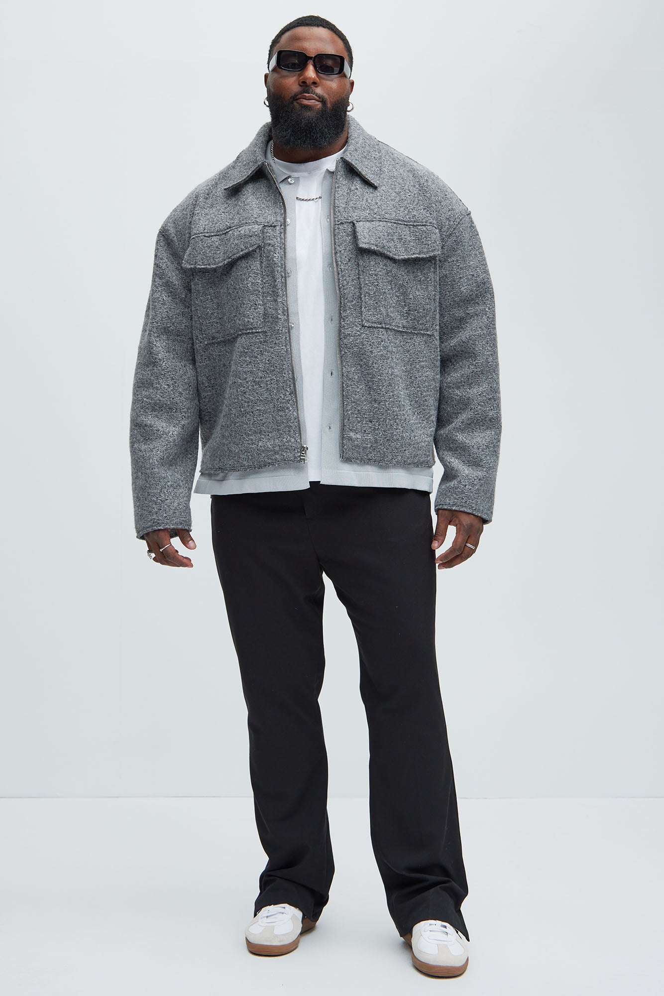 Tip- Top Wool Like Jacket - Grey - Image 6