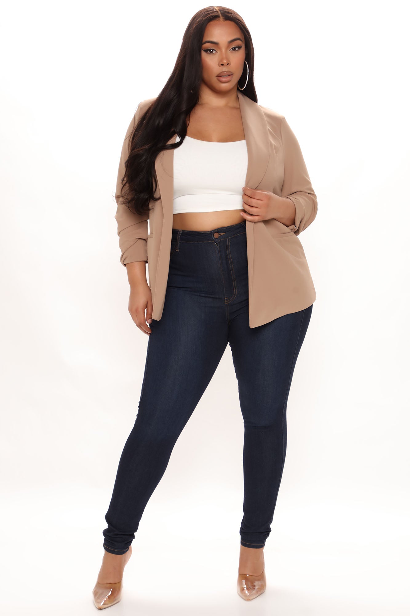 The Celine Blazer - Taupe - Image 6
