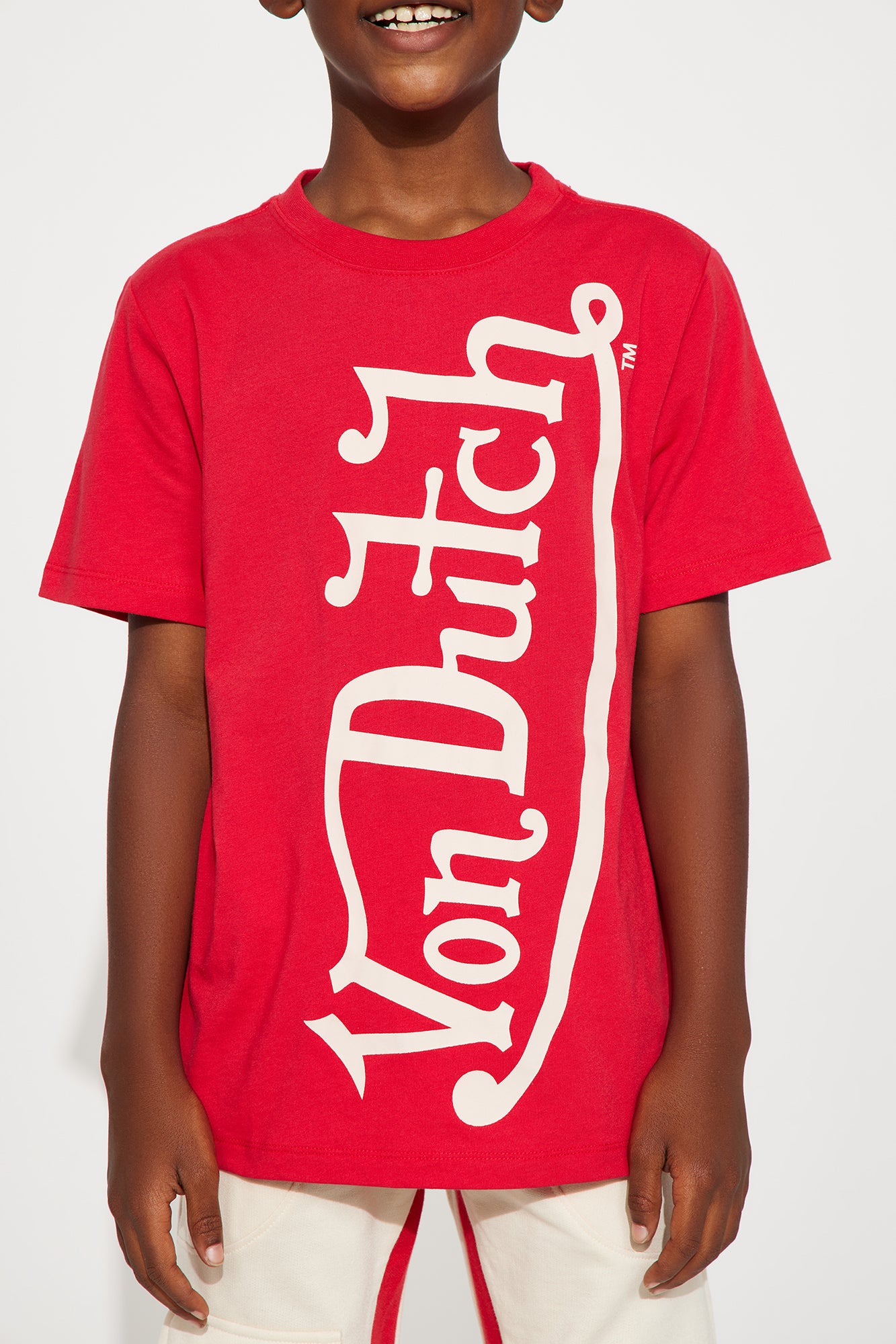 Mini Von Dutch Blasted Short Sleeve Tee - Red - Image 3