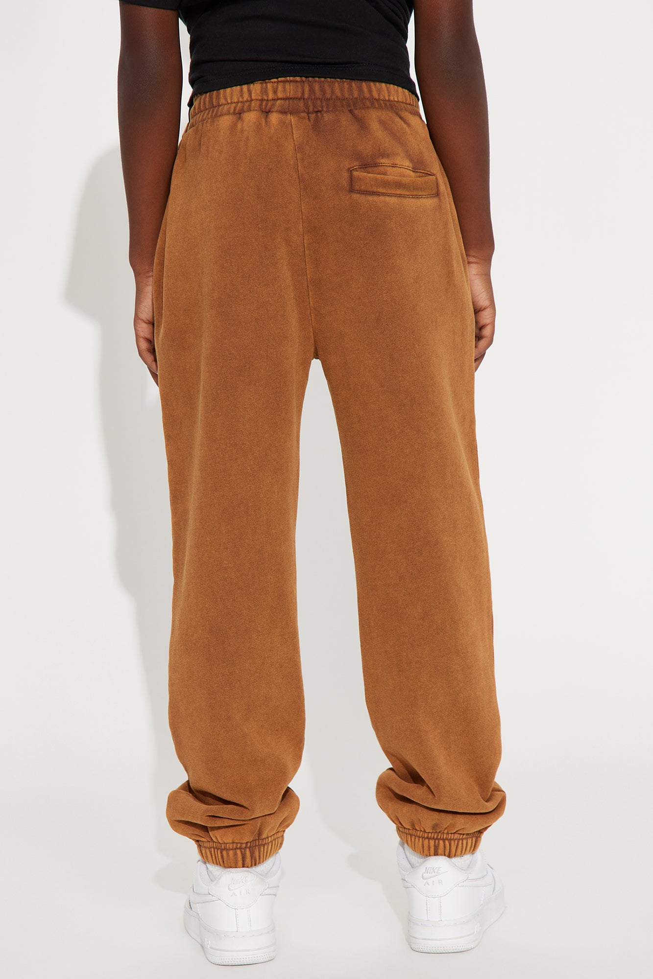 Mini Tyson Heavy Wash Jogger - Dark Brown - Image 3