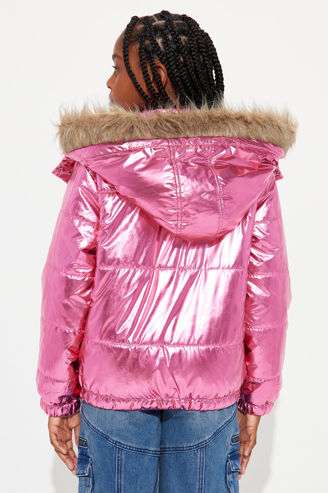 Mini Always Ready For The Weather Puffer Jacket - Pink - Image 3