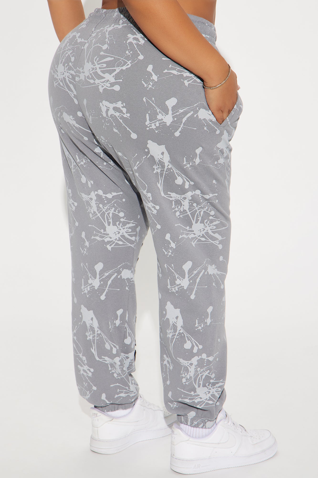 Von Dutch Paint Jogger - Grey/Black - Image 7