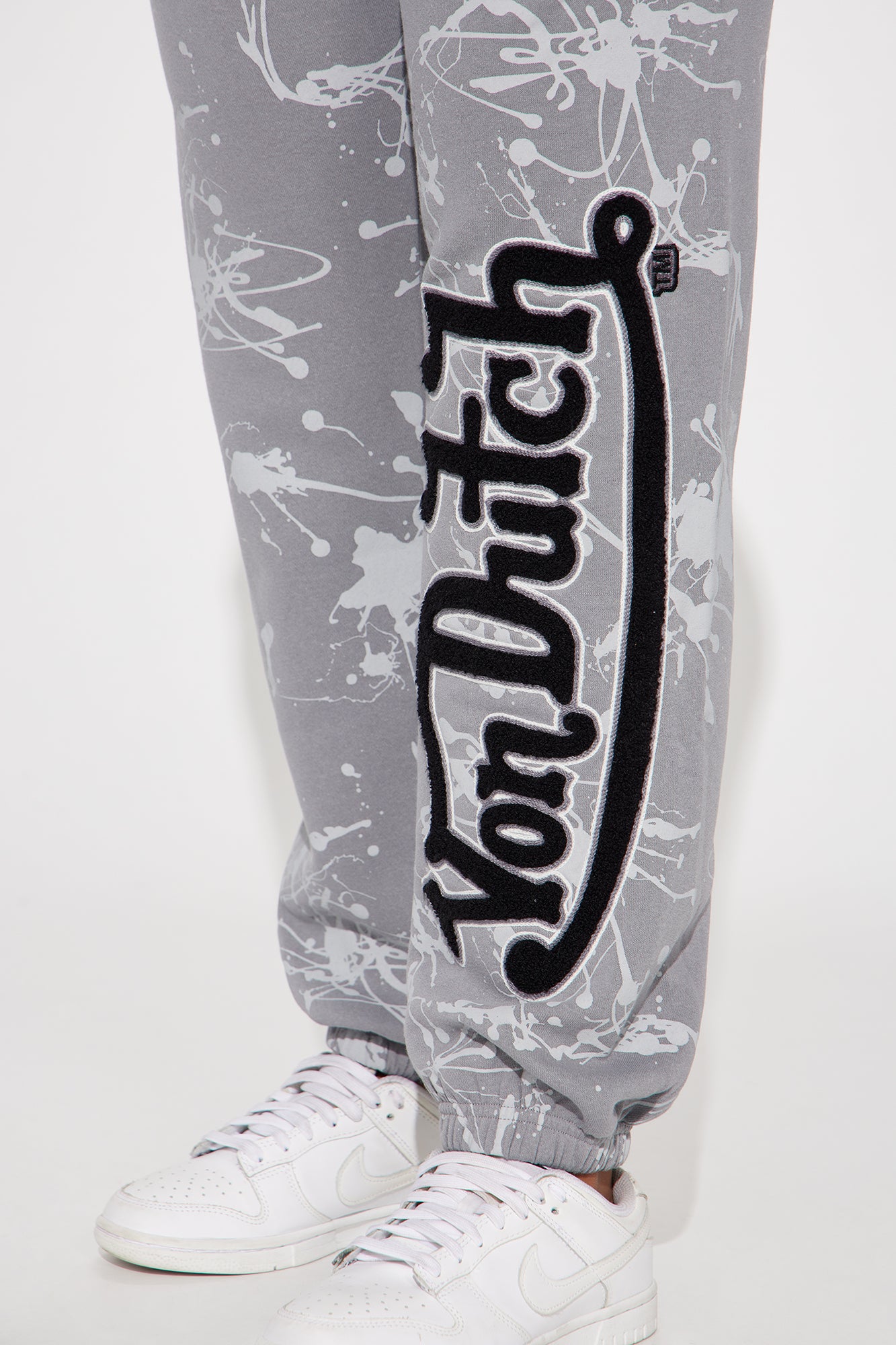 Von Dutch Paint Jogger - Grey/Black - Image 3