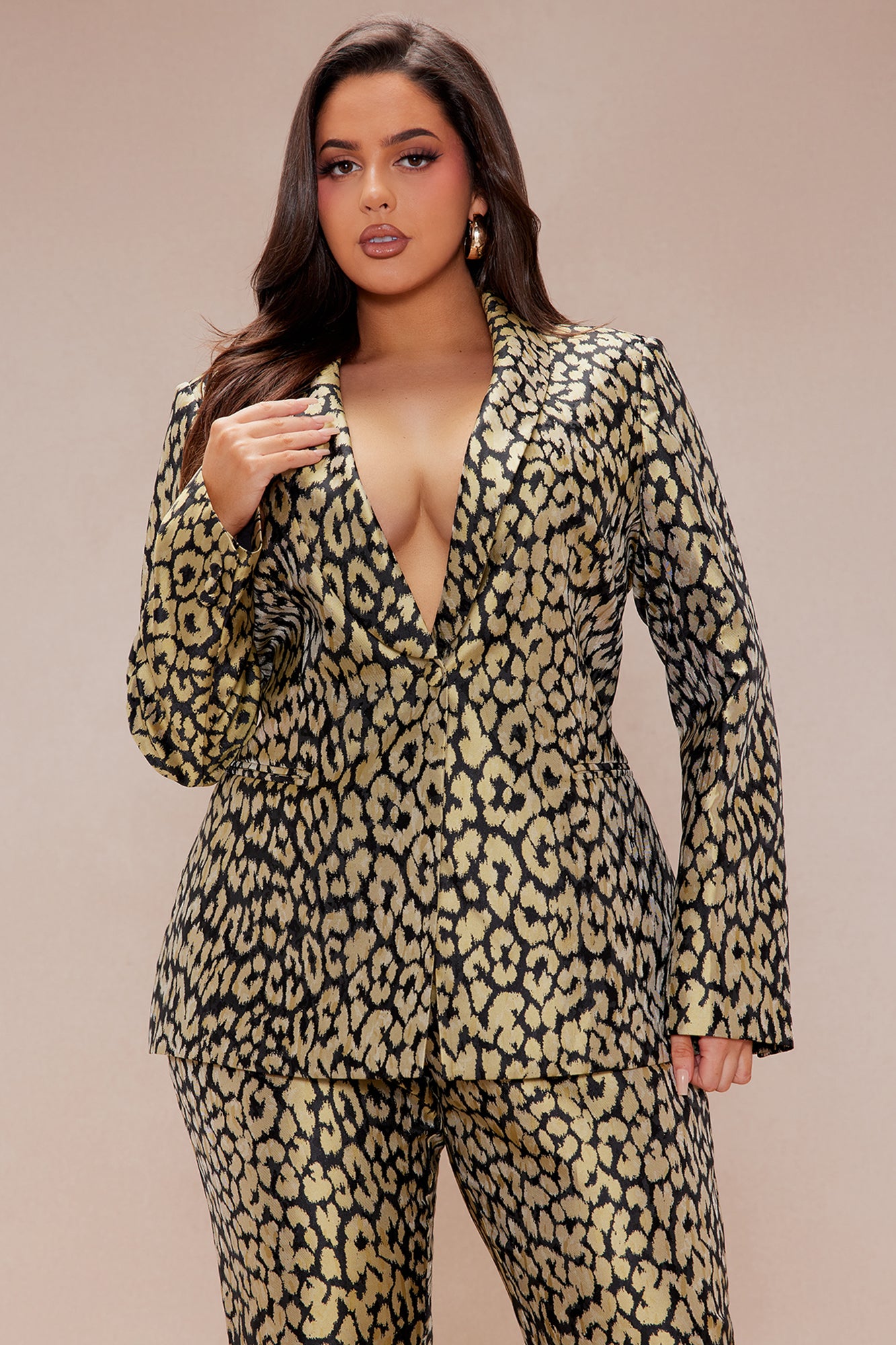 Stepping Out Leopard Suit Set - Chartreuse - Image 7