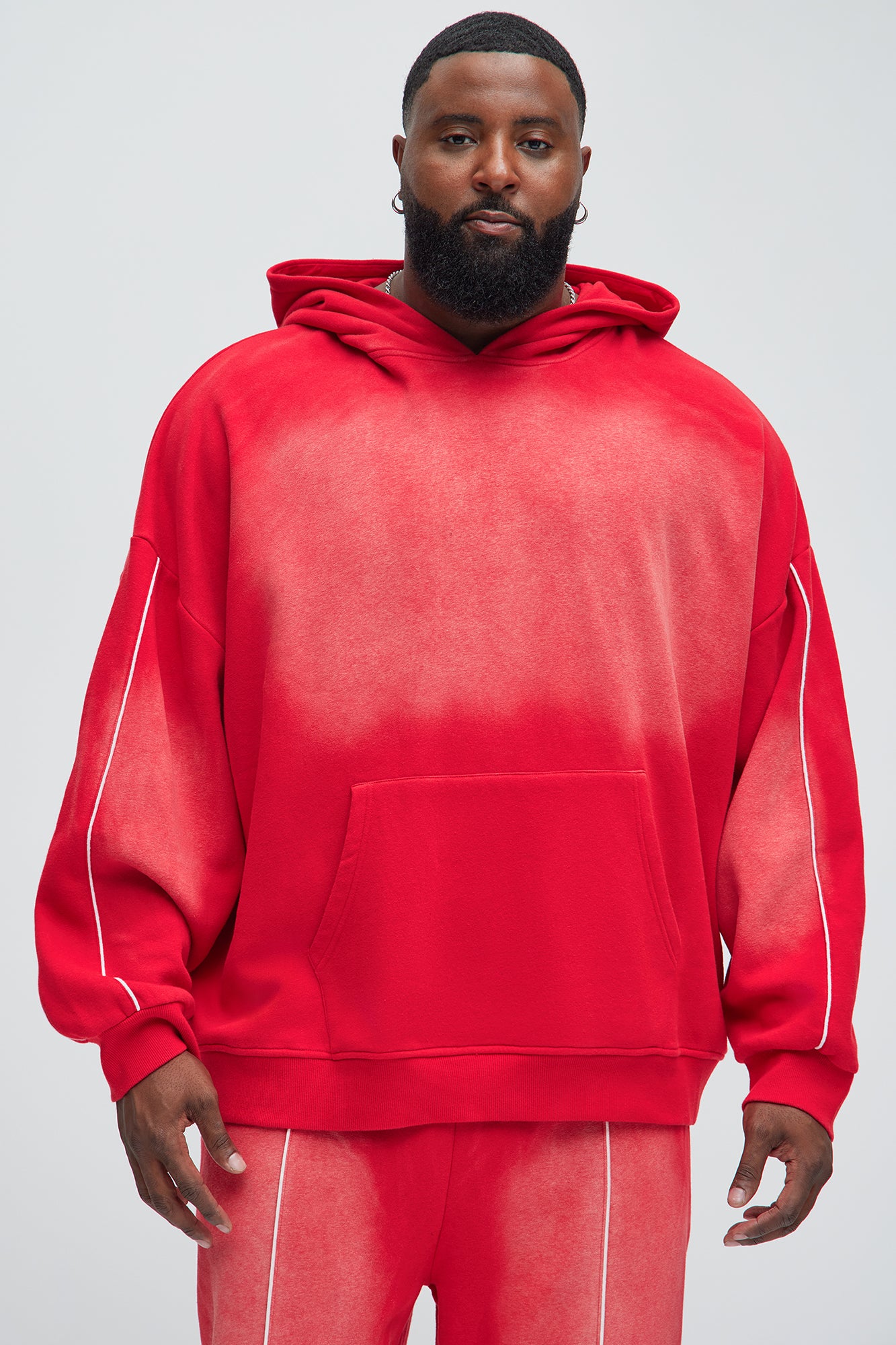 Tyson Just Go With It Oversized Hoodie - Red - Image 5