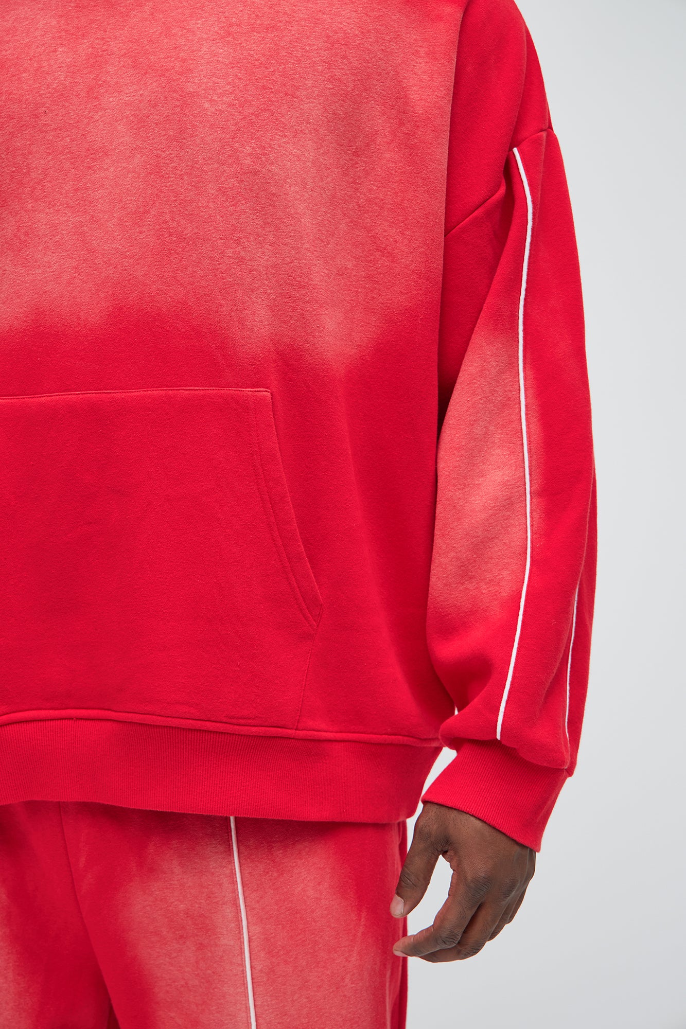 Tyson Just Go With It Oversized Hoodie - Red - Image 7