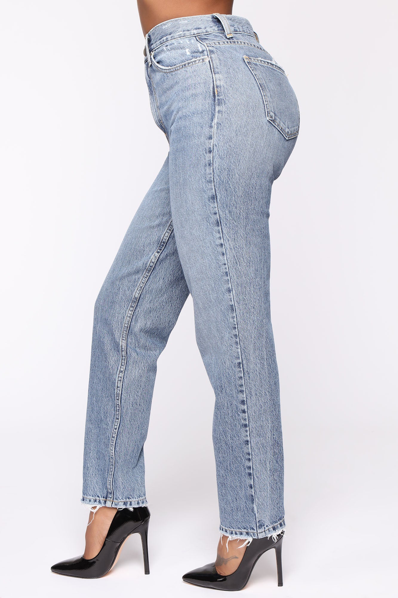 Very Special High Rise Mom Jeans - Medium Wash - Image 4
