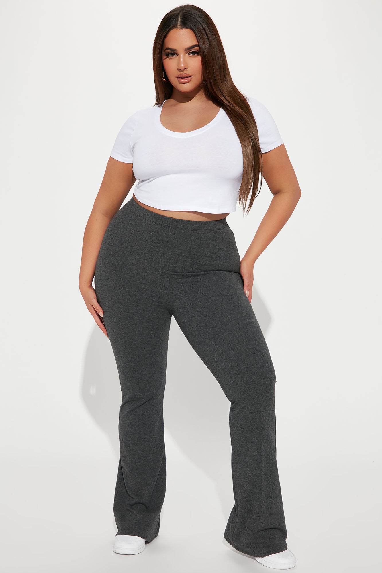 Adriana Flare Pant - Charcoal - Image 9