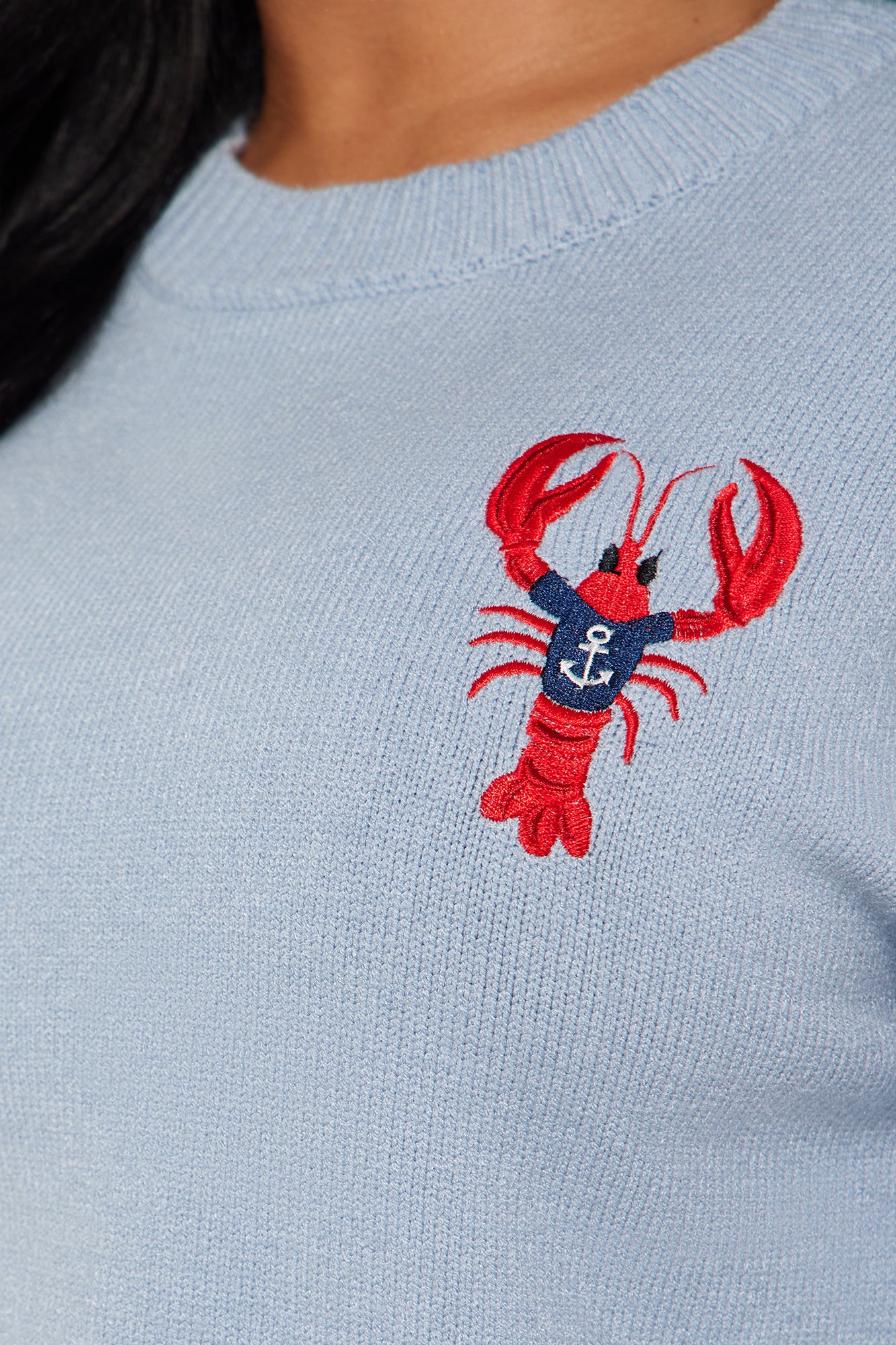 Seaside Lobster Sweater - Blue - Image 4
