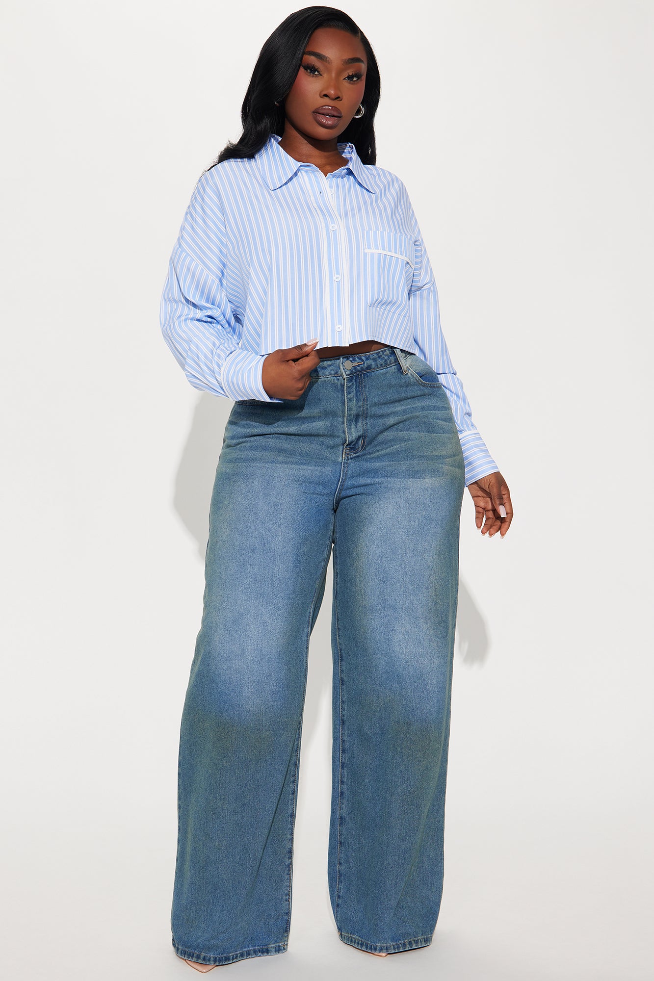 Always Ahead Striped Shirt - Blue/combo - Image 5