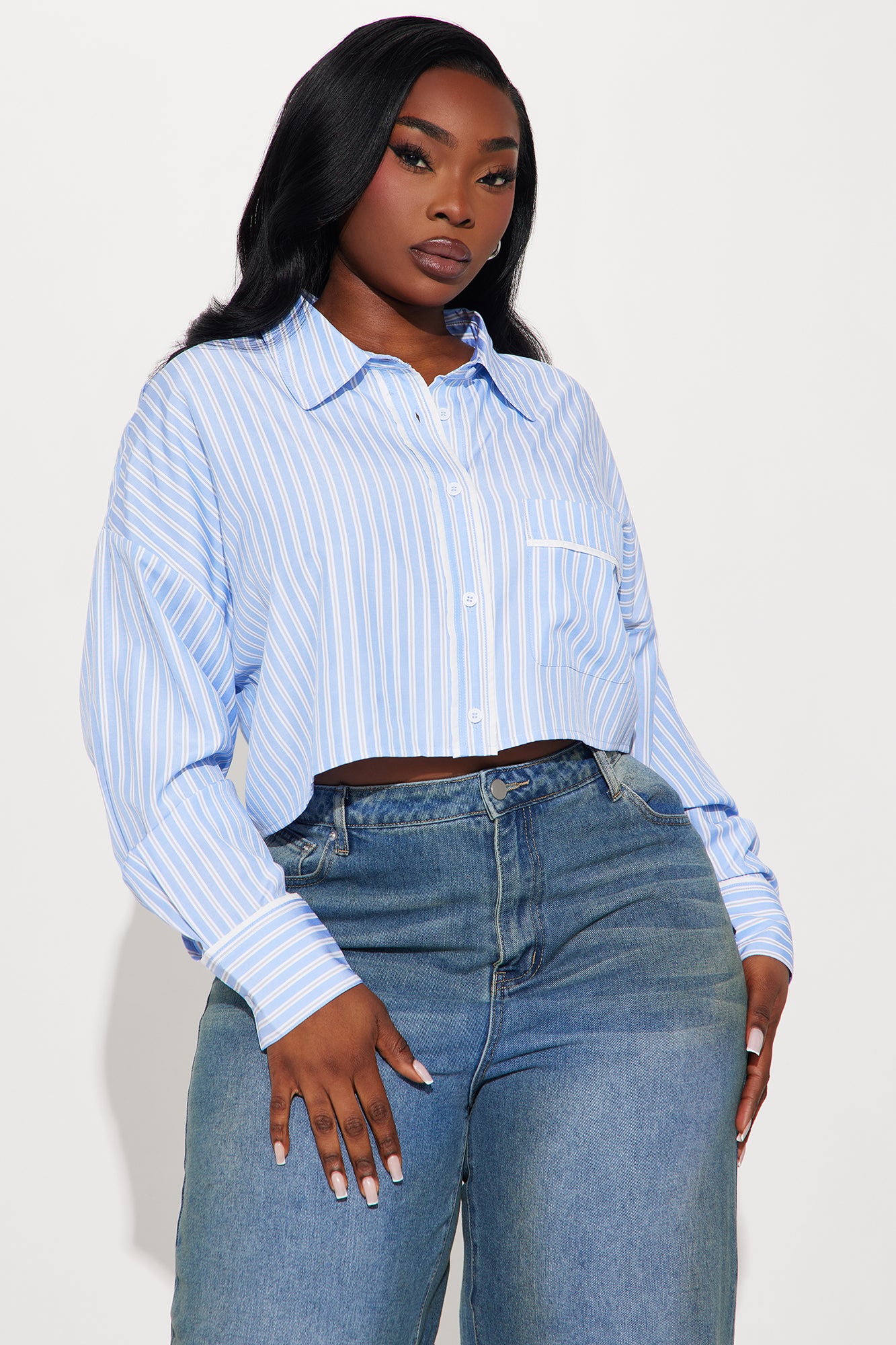 Always Ahead Striped Shirt - Blue/combo - Image 4
