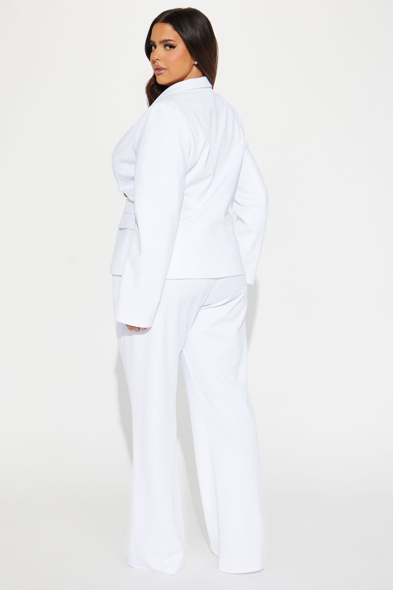 Business Per Usual Blazer Pant Set - White - Image 7