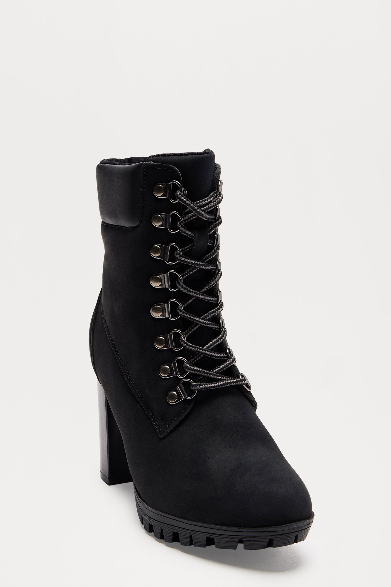 Bowen Lace Up Booties - Black - Image 3