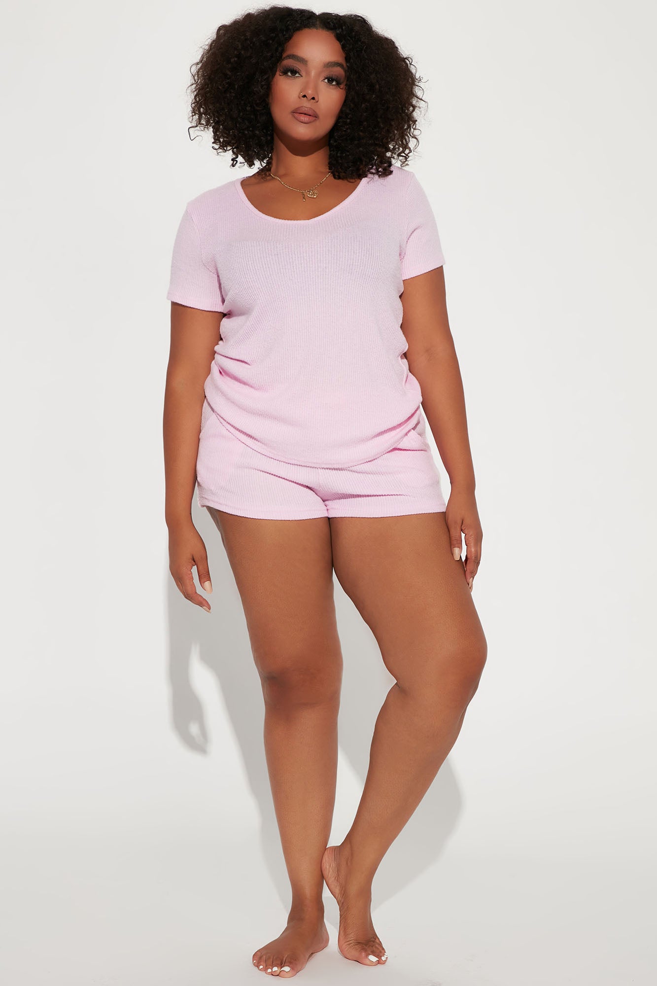 Always Napping PJ Short Set - Pink - Image 6