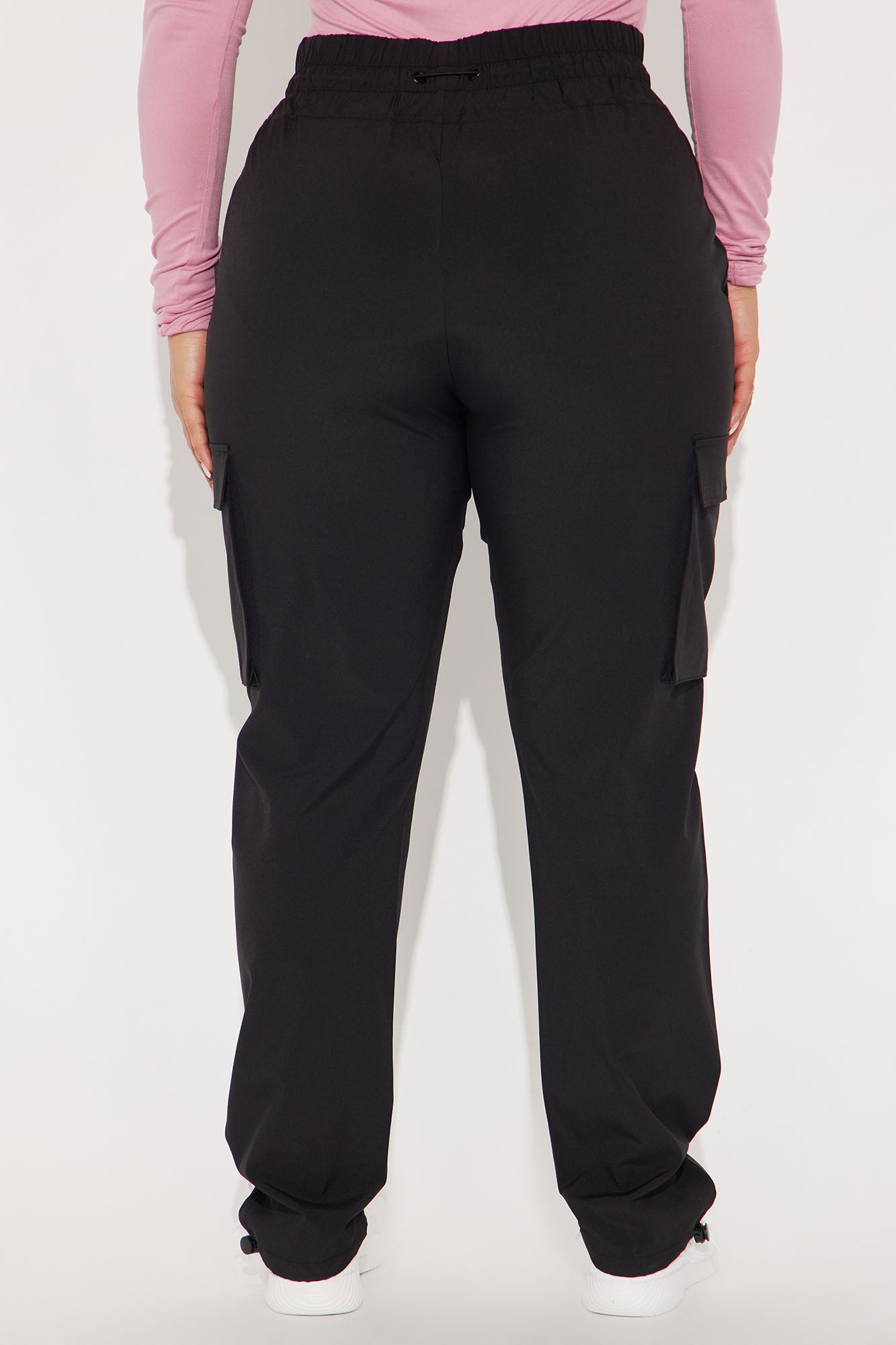 Clocked In Stretch Uniform Cinch Scrub Jogger Pants - Black - Image 3