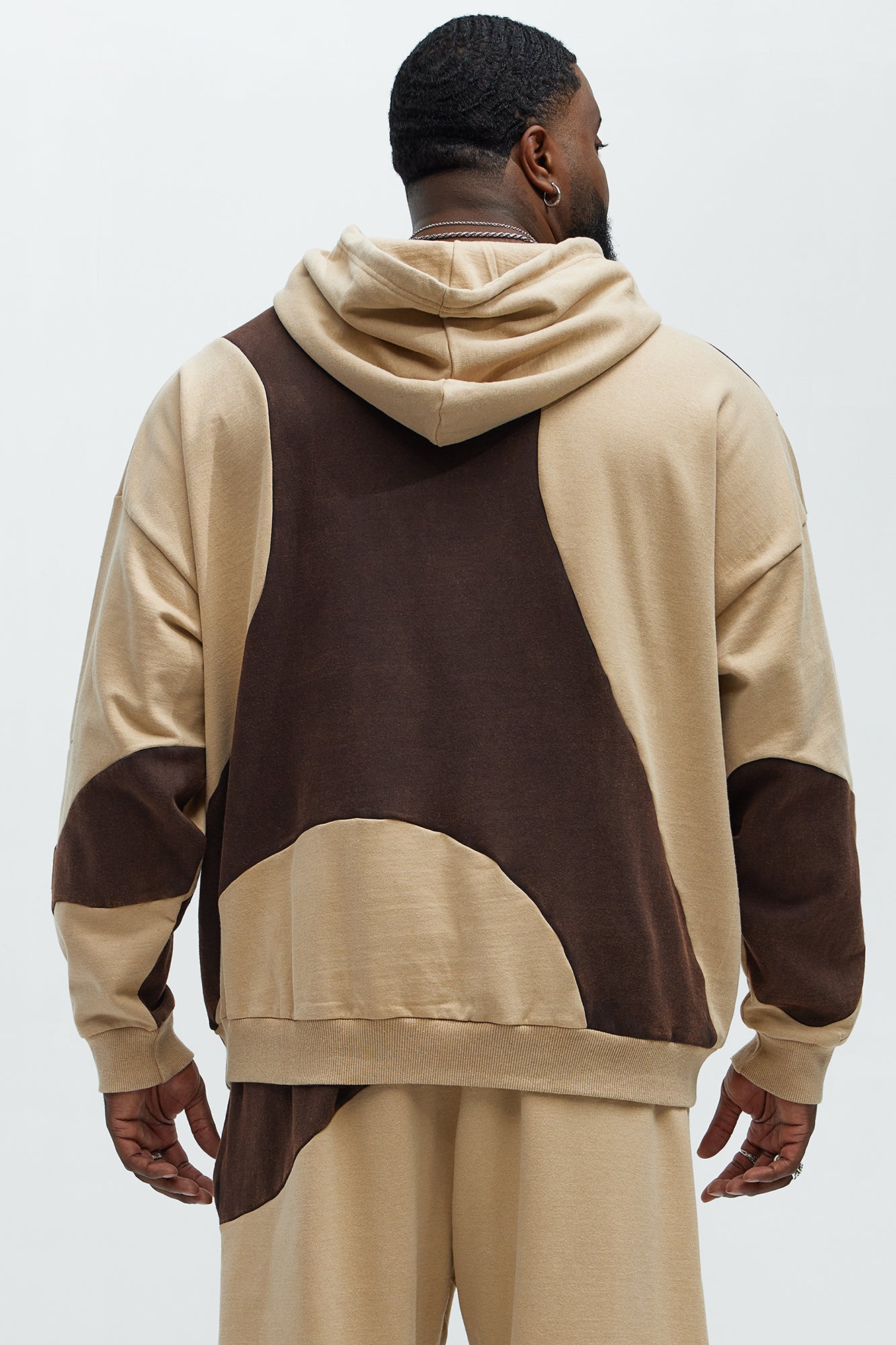Washed Abstract Hoodie - Brown - Image 8