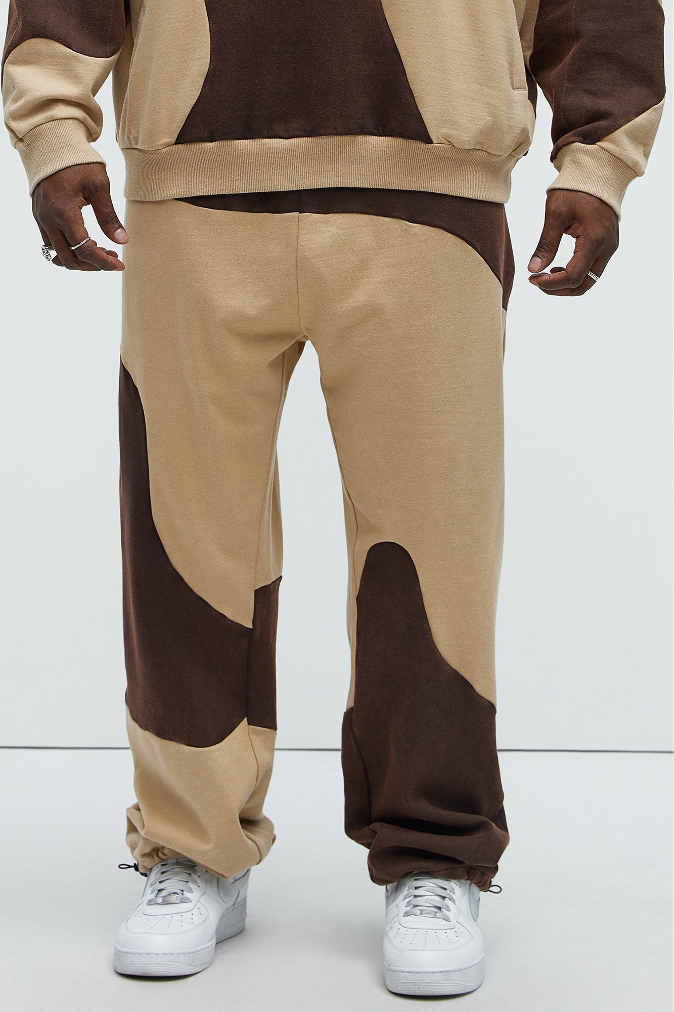 Washed Abstract Jogger - Brown - Image 6
